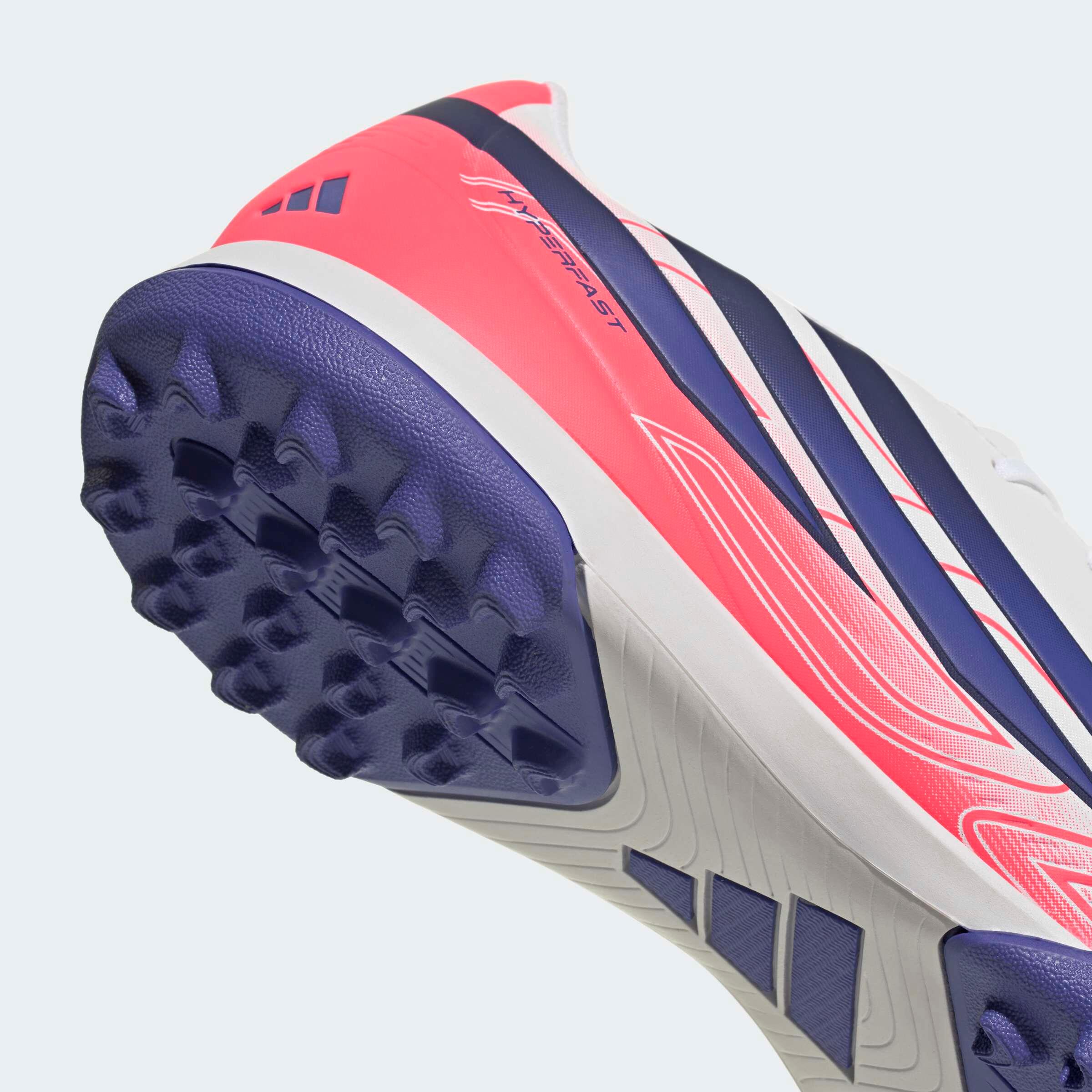 Chaussures de football adidas F50 Club gazon pour adulte, Blanc 4/8