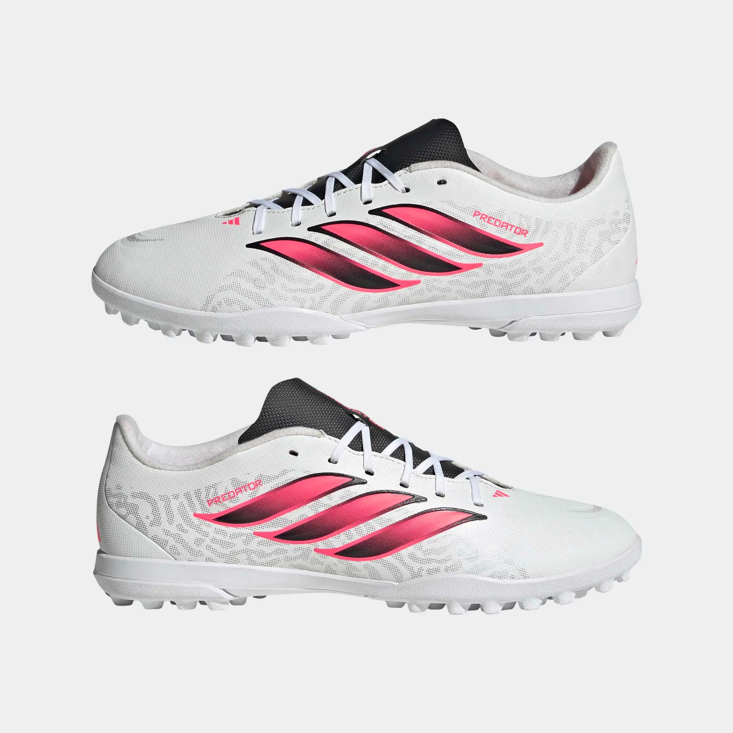 Guayos de fútbol para adultos Adidas Predator Club Turf, blanco 11/12