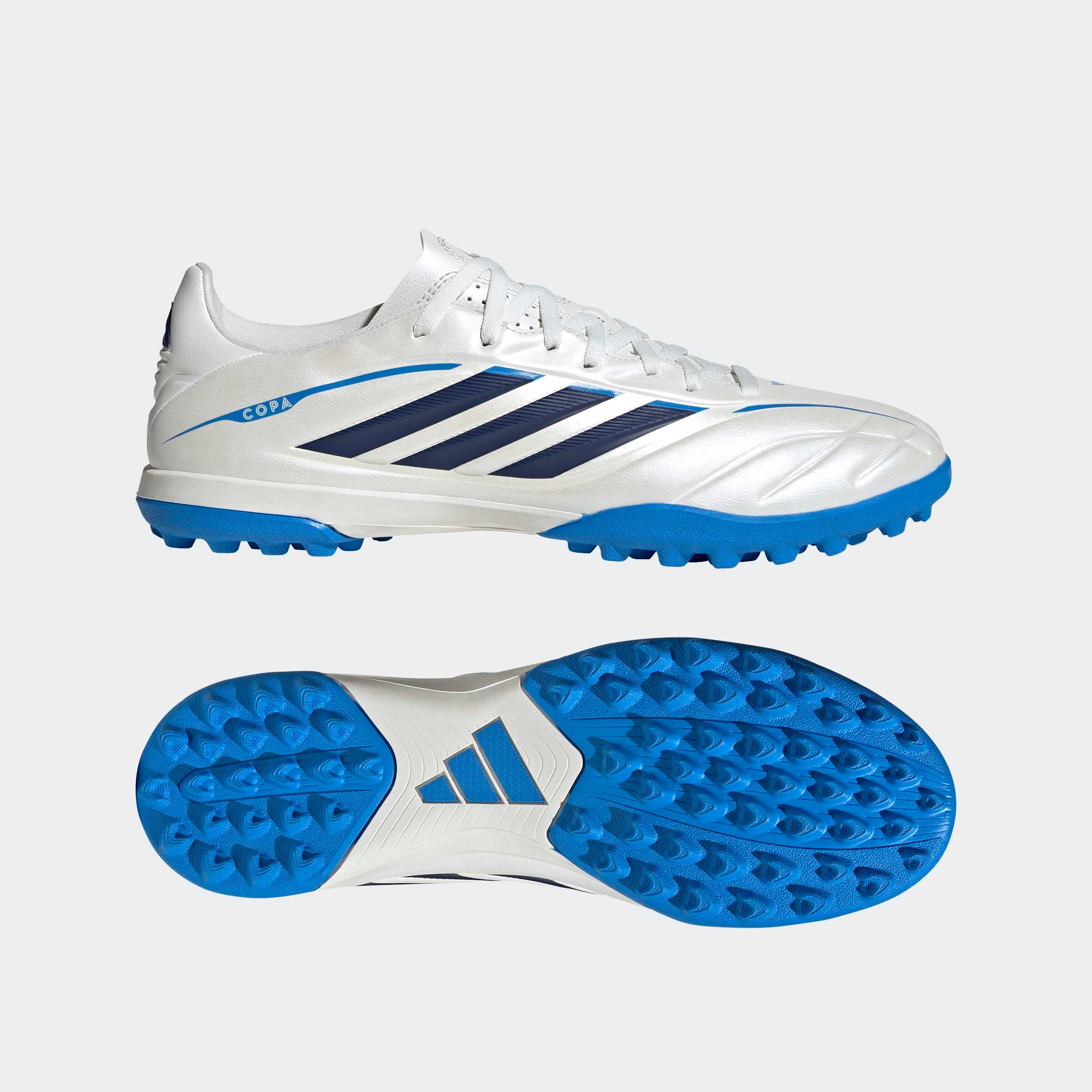 Scarpe calcio adulto ADIDAS COPA PURE IV CLUB TURF bianche 3/10