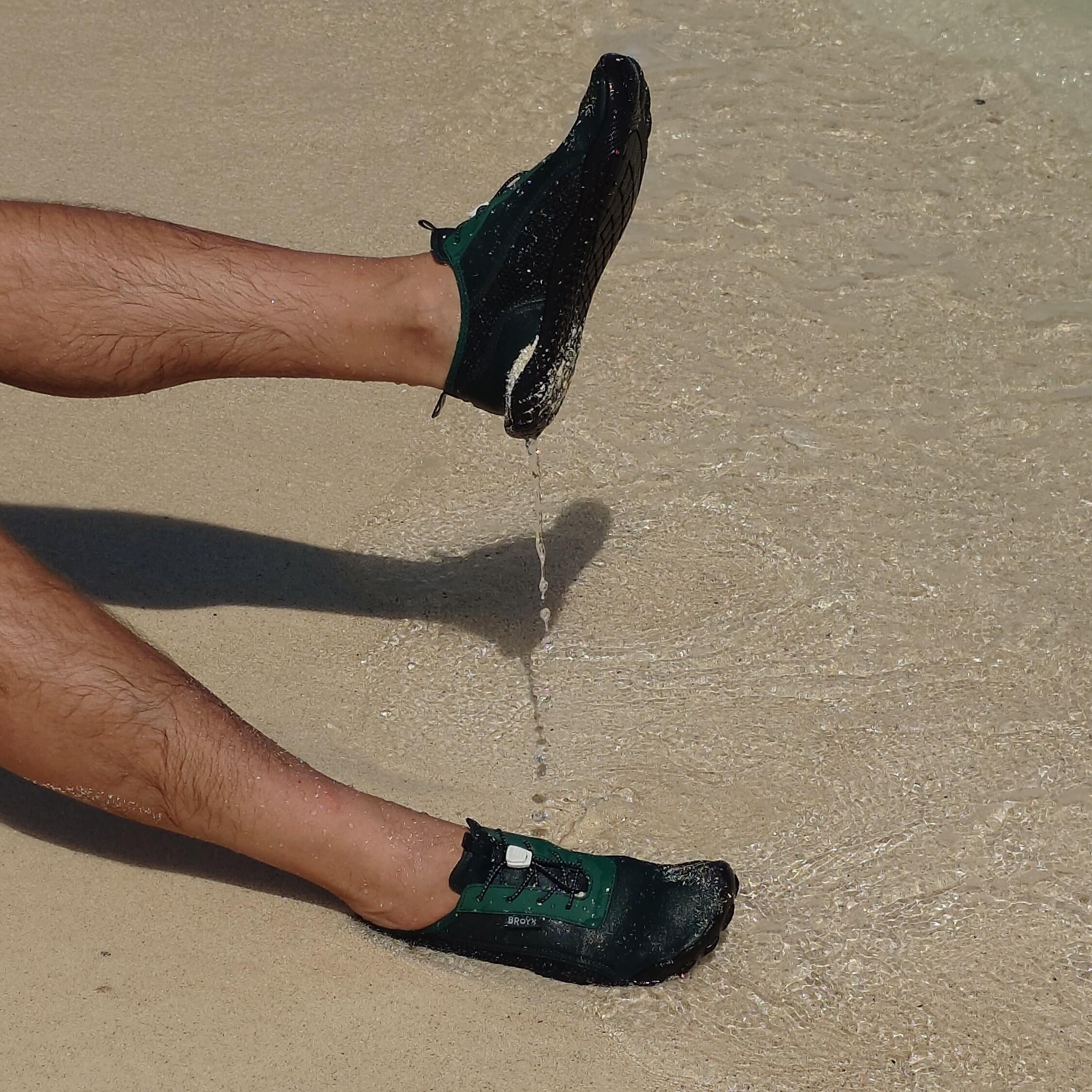 Buty do wody Aquashoes WB500 ZIELONE 6/10
