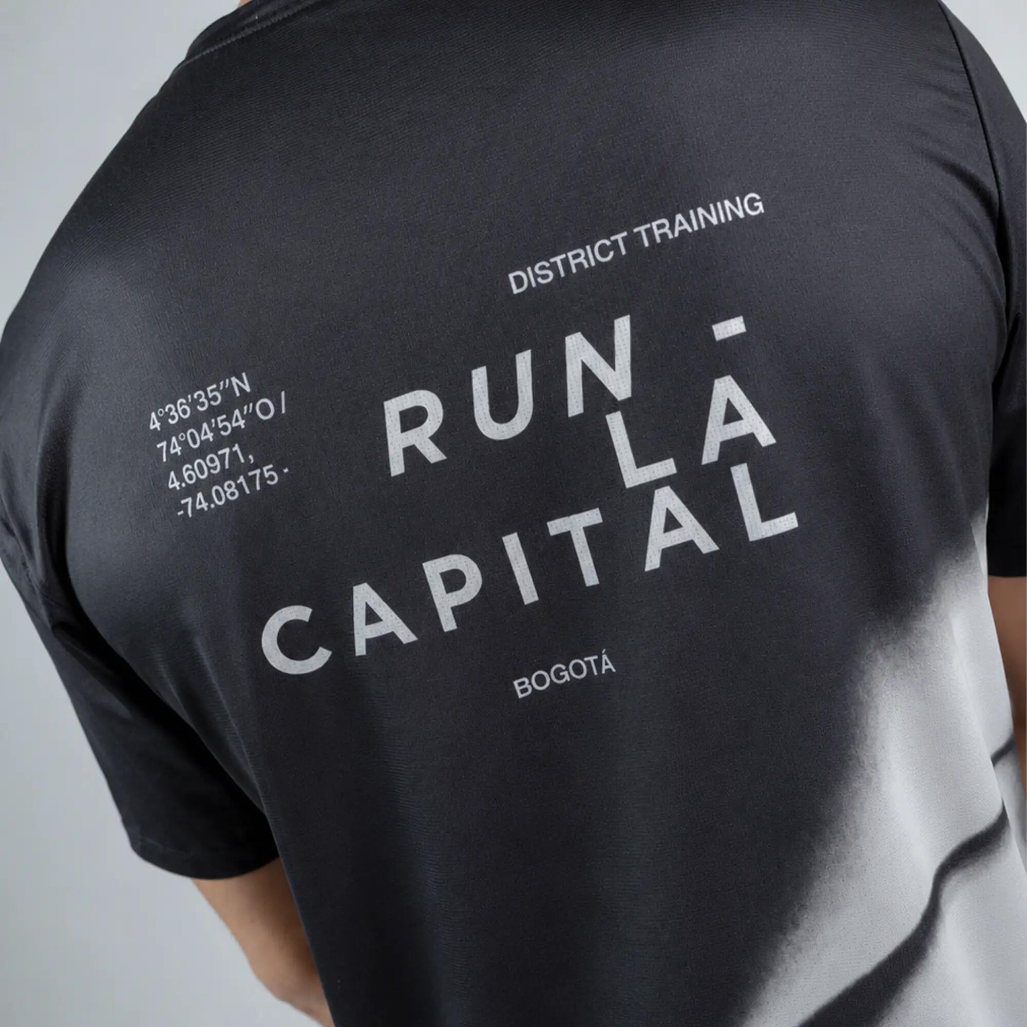 Camiseta de running ligera para Hombre Terret la capital - Negro 4/4