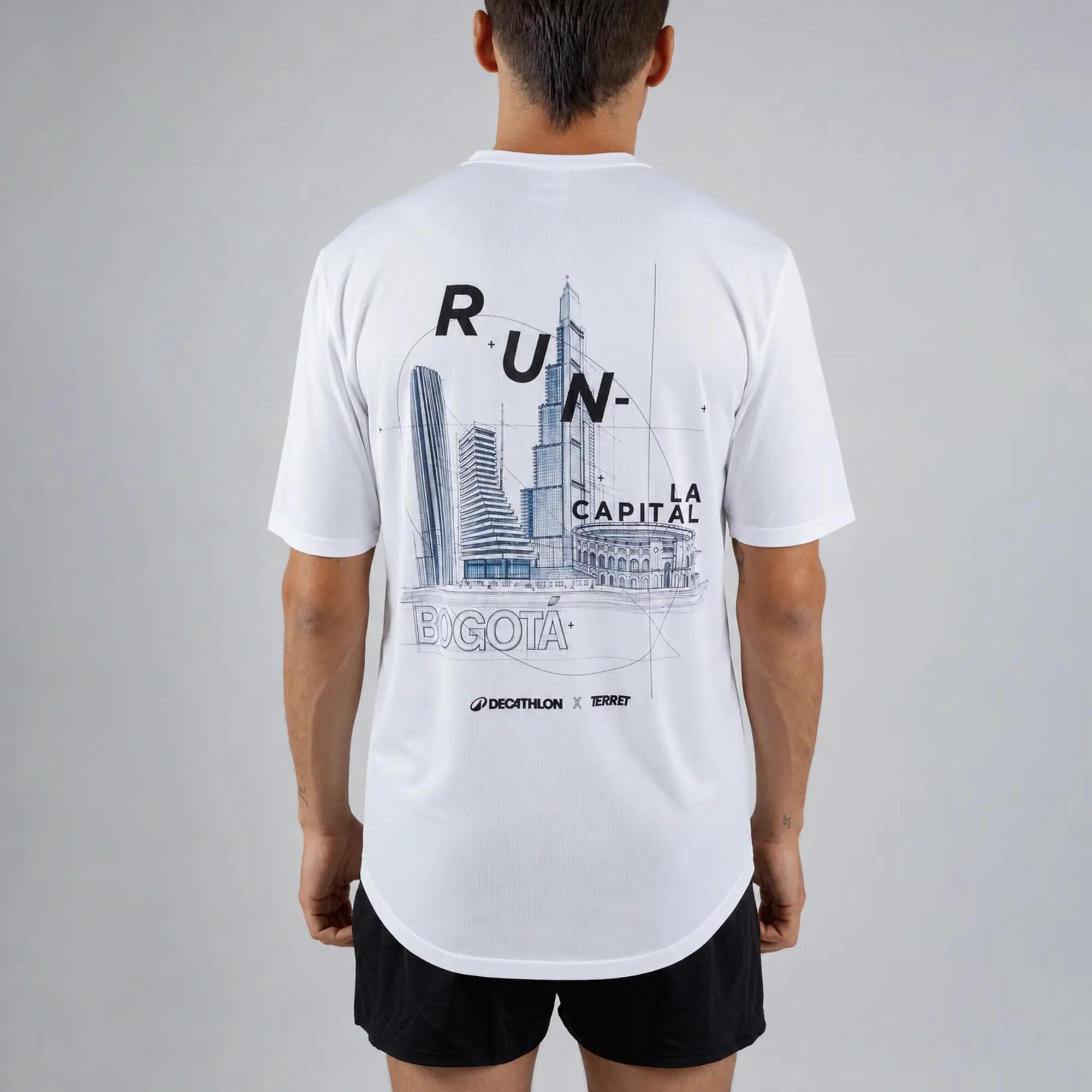 Camiseta de running ultraligera para hombre Terret Distrit Training - Blanco 7/7