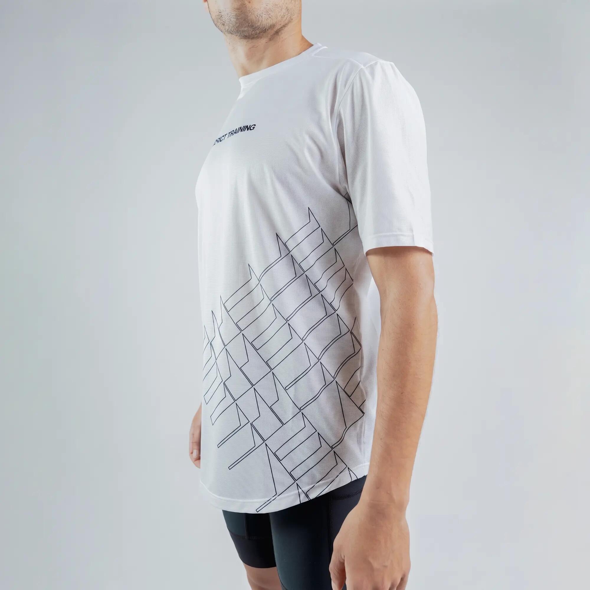 Camiseta de running ultraligera para hombre Terret Distrit Training - Blanco 3/7
