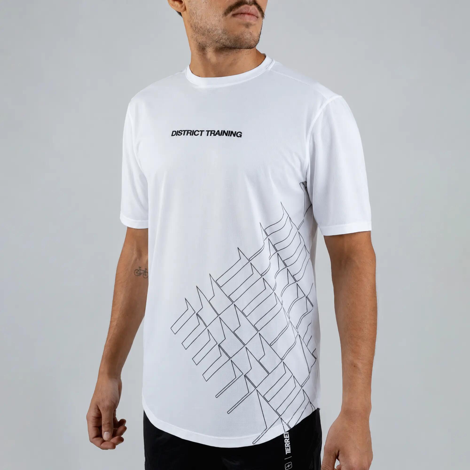 Camiseta de running ultraligera para hombre Terret Distrit Training - Blanco 2/7