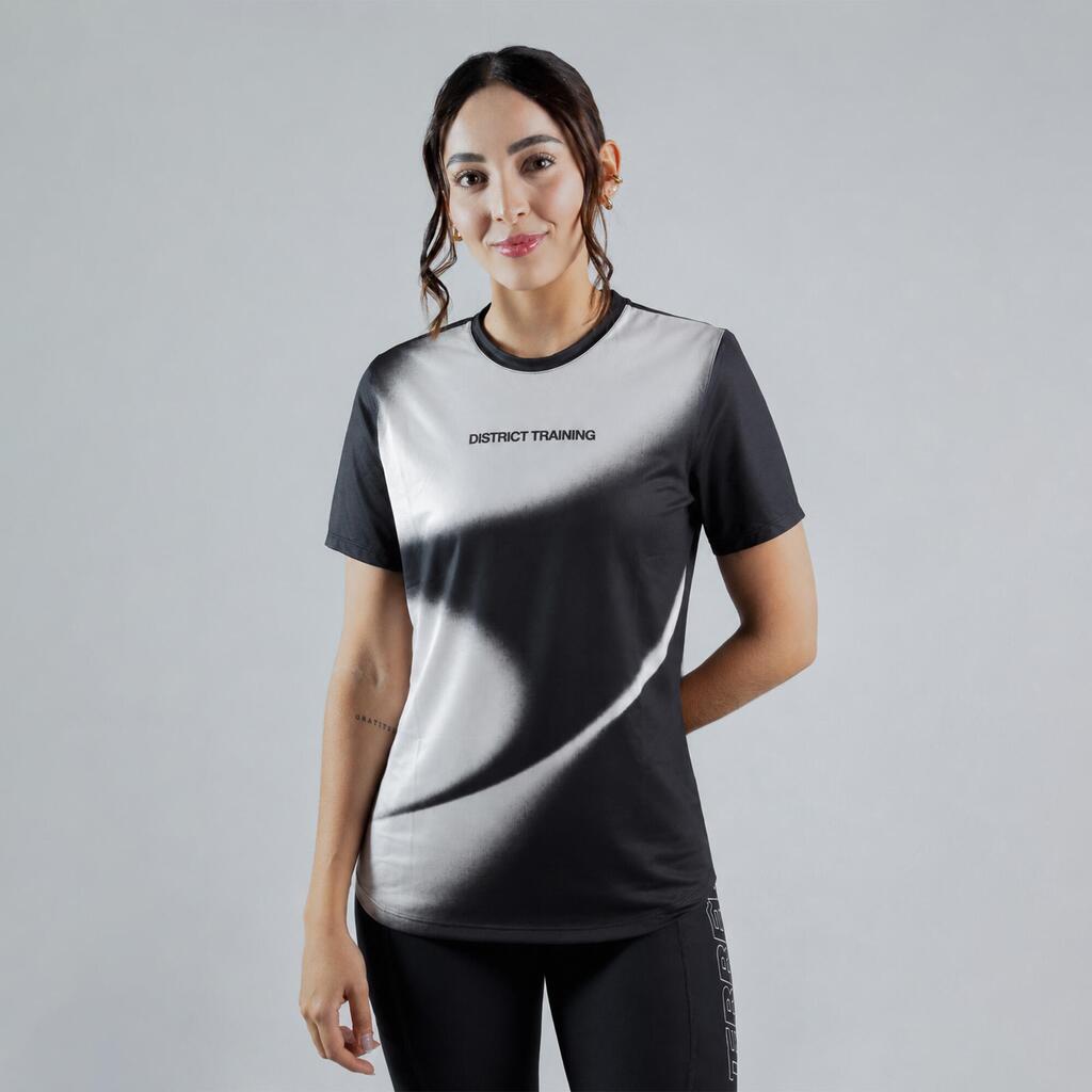 Camiseta de running ligera para mujer Terret La Capital, negro