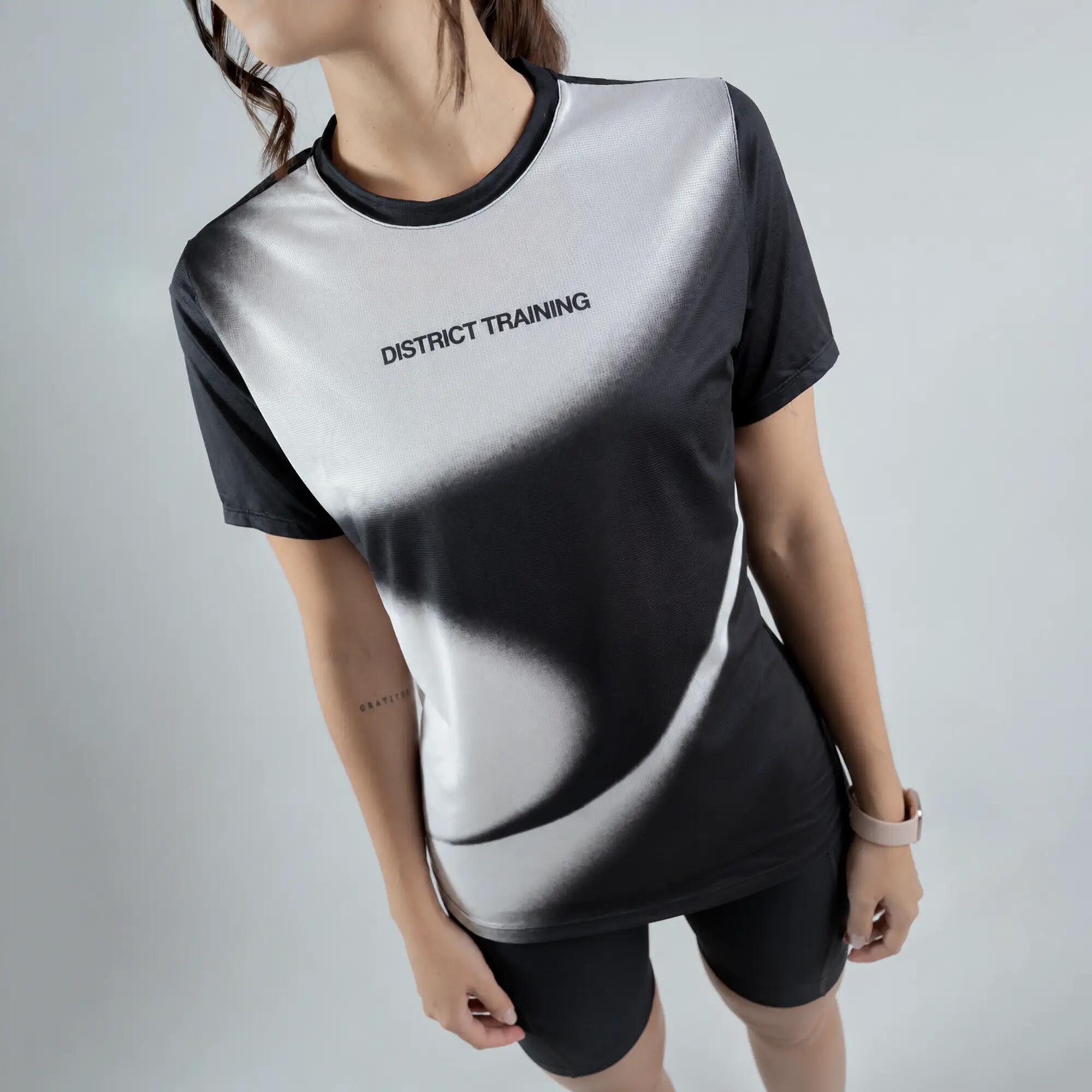 Camiseta de running ligera para Mujer Terret La Capital - Negro 3/4