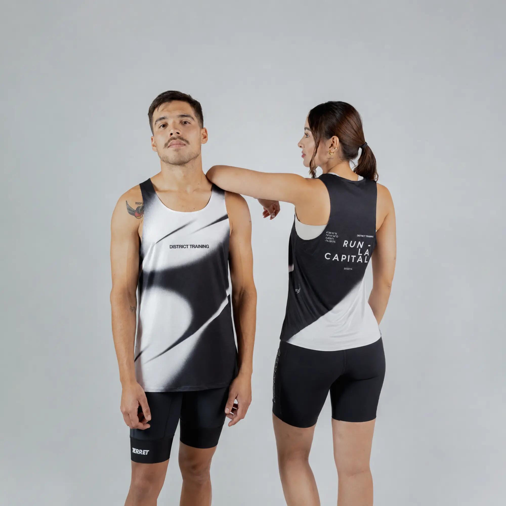 Camiseta de running sin costuras para Mujer Terret Run la capital - Negro 5/6