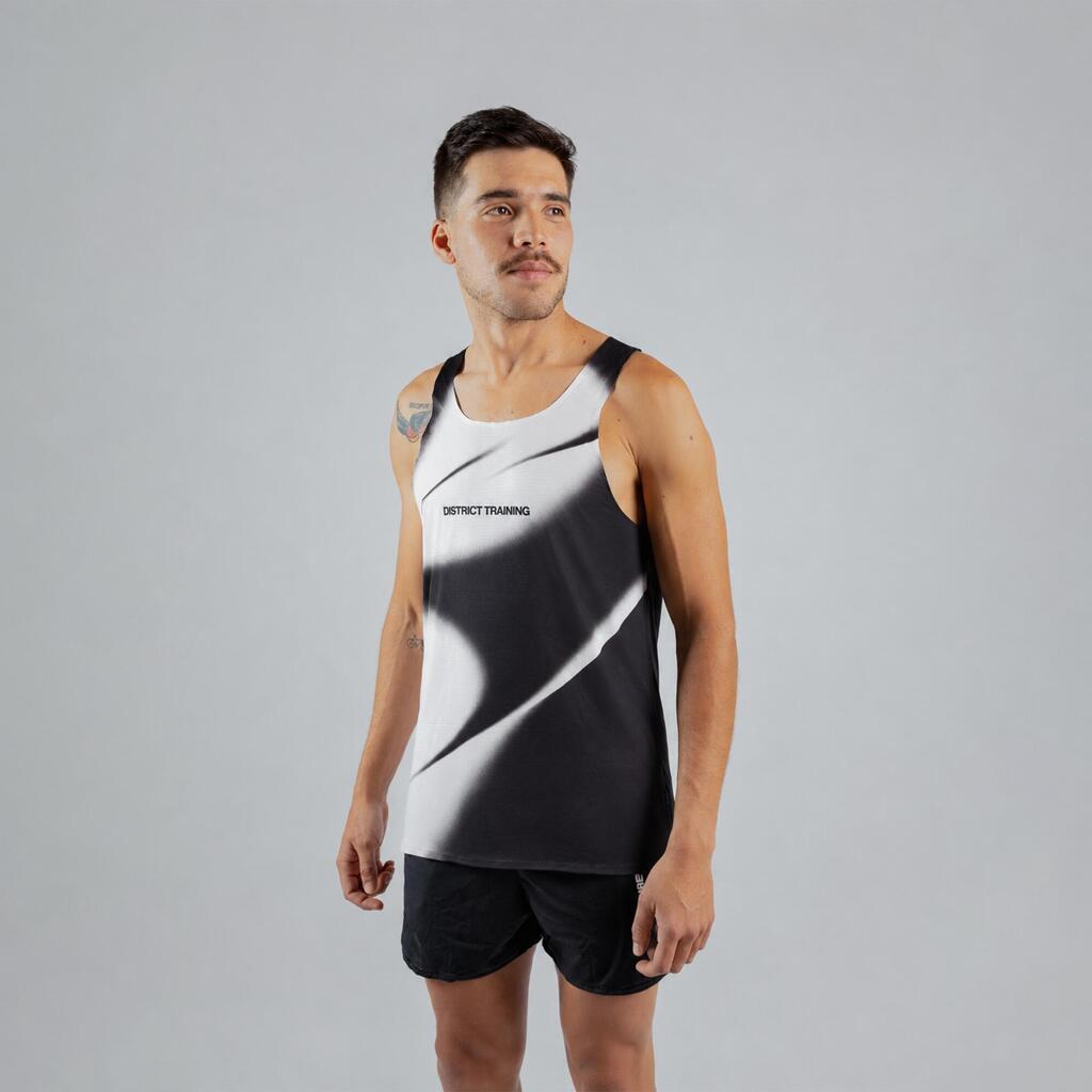 Camiseta de running sin mangas ni costuras hombre Terret Run La Capital, negro 