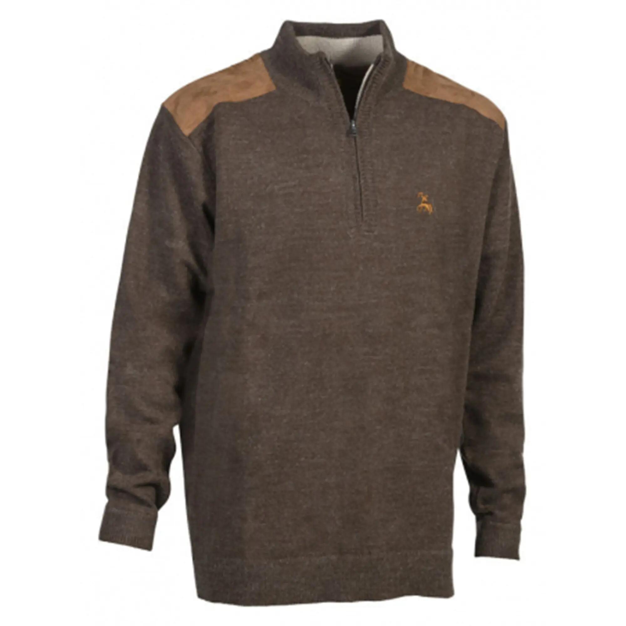 Pulls Fox zippé ProHunt marron 1/2