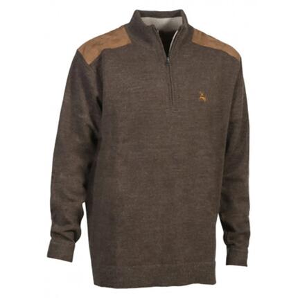 Pulls Fox zippé ProHunt marron