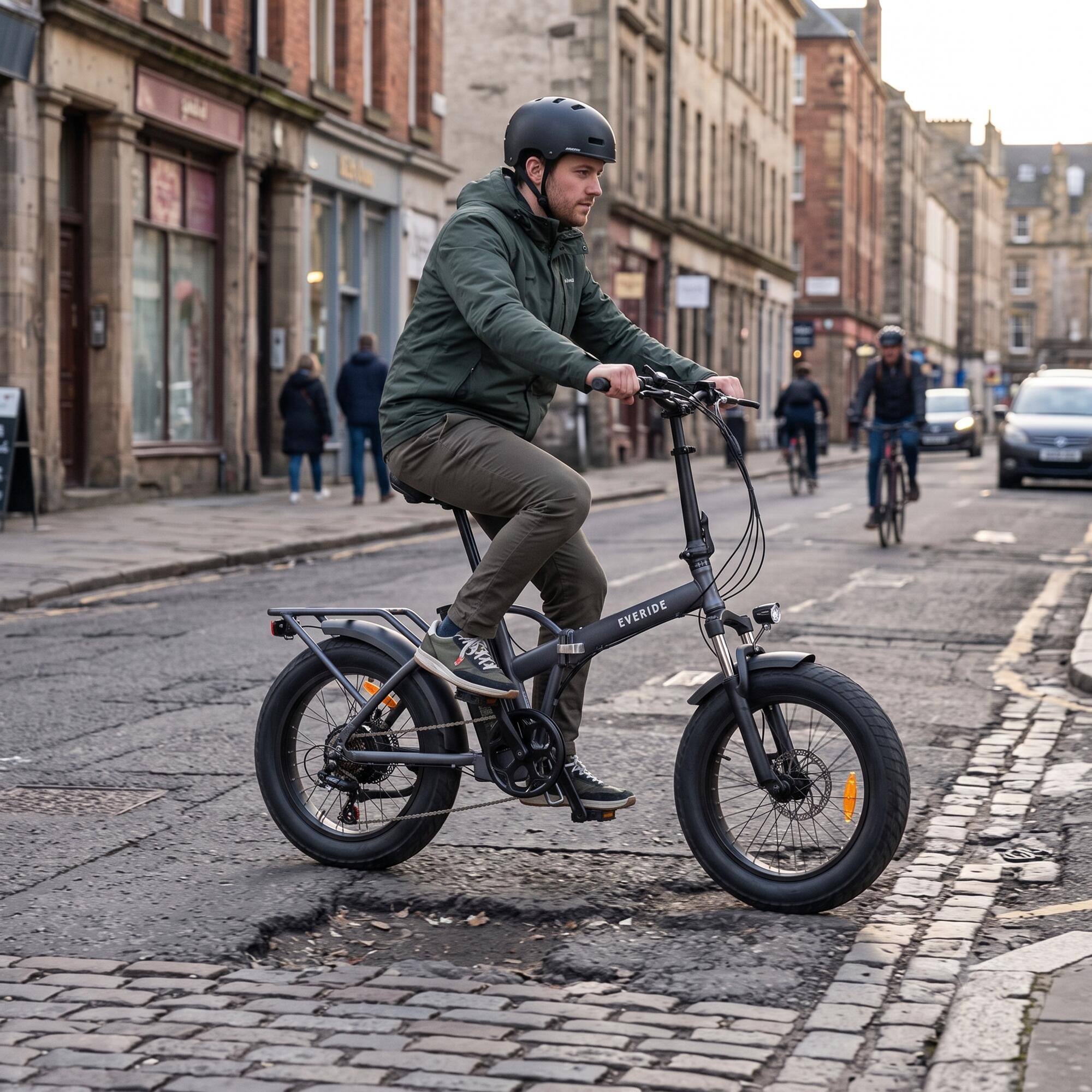 Bici elettrica a pedalata assistita pieghevole fat bike E-2500 Top Everide 3/8