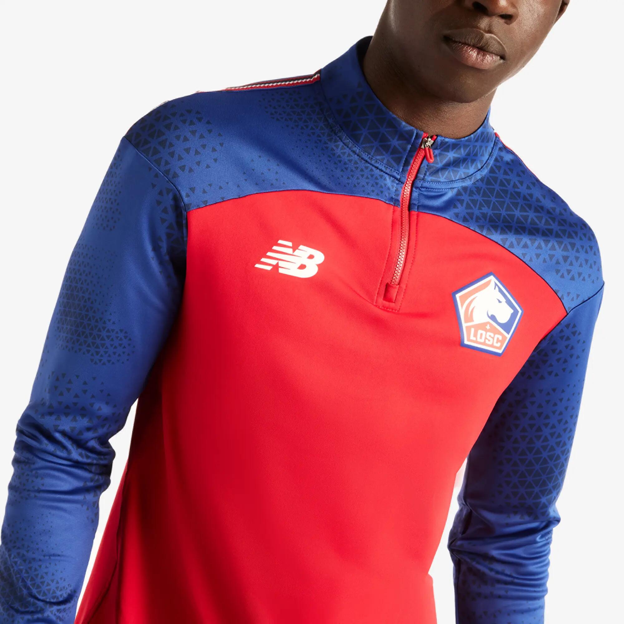 Sweat 1.2 zip d'entraînement LOSC 2026/2027 New Balance Adulte Rouge 3/6