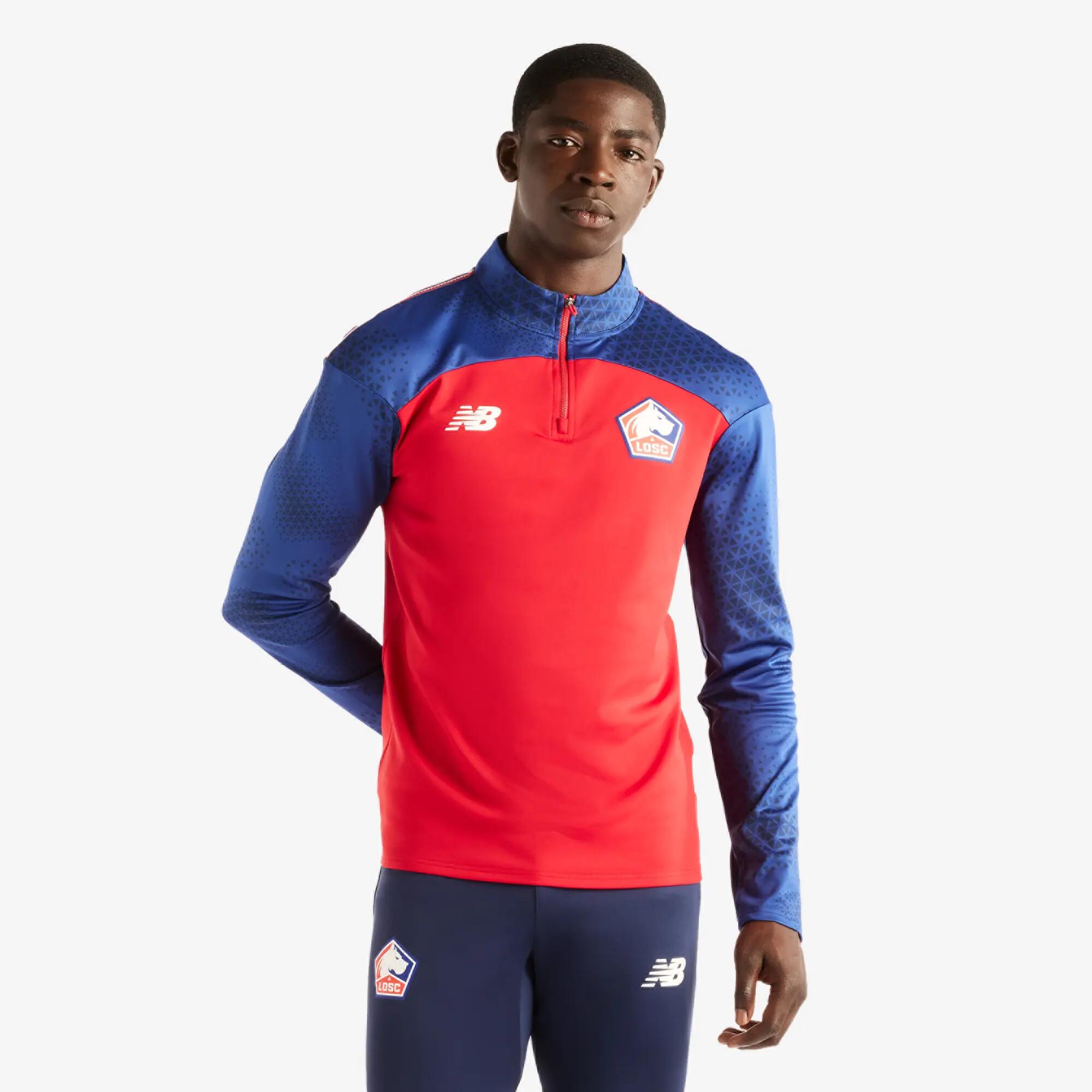 Sweat 1.2 zip d'entraînement LOSC 2026/2027 New Balance Adulte Rouge 4/6