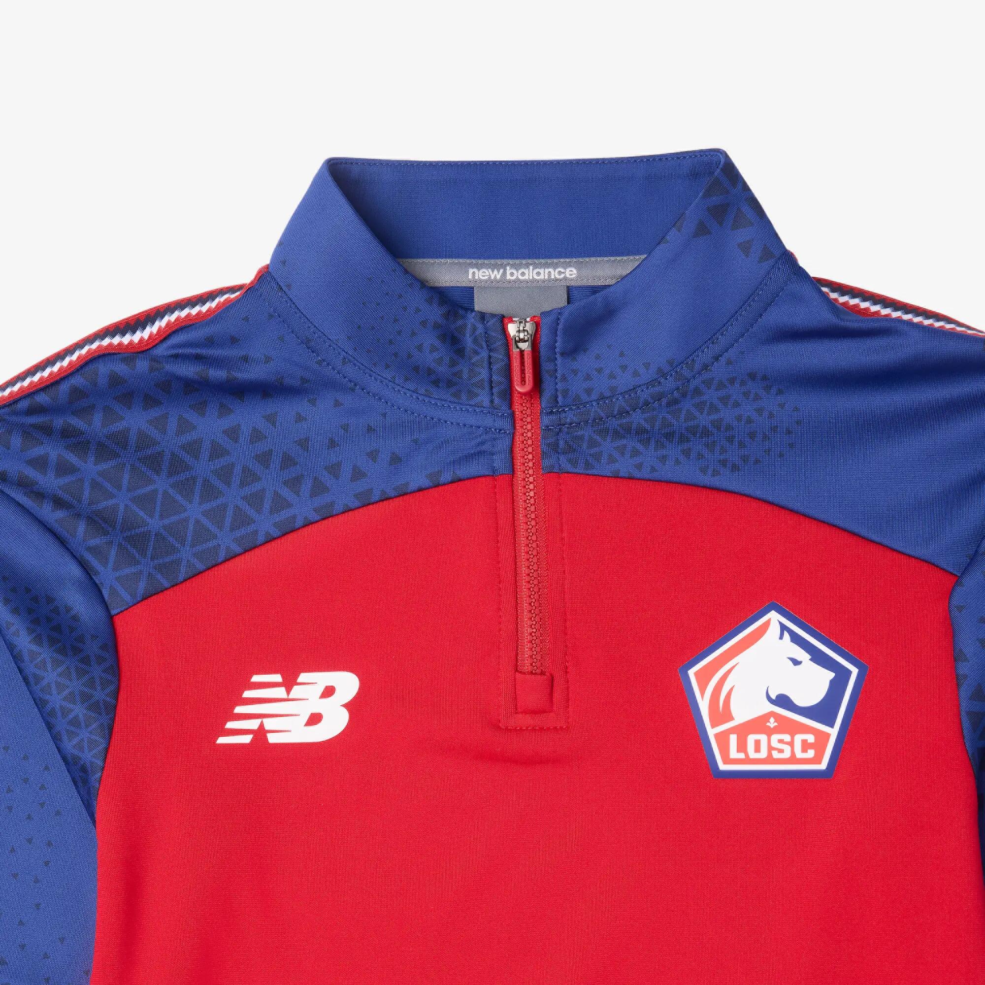 Sweat 1/2 zip entraînement LOSC 2026/2027 New Balance Enfant Rouge 3/3