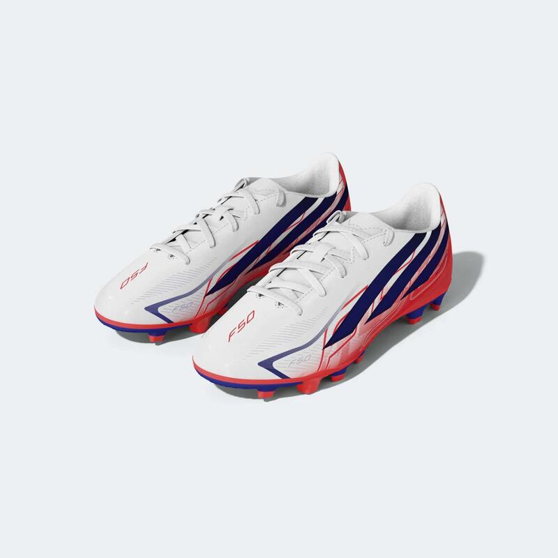 Çocuk Futbol Ayakkabısı - Beyaz - Adidas F50 Hyperfast Club FG/MG