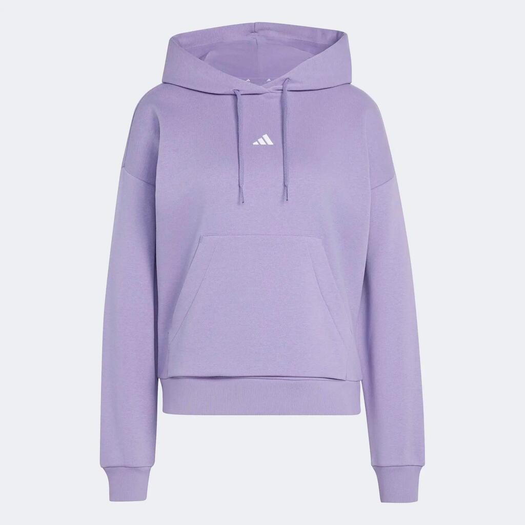 Buzo Capucha ADIDAS Essentials Feels Mujer Tela Polar Morado 