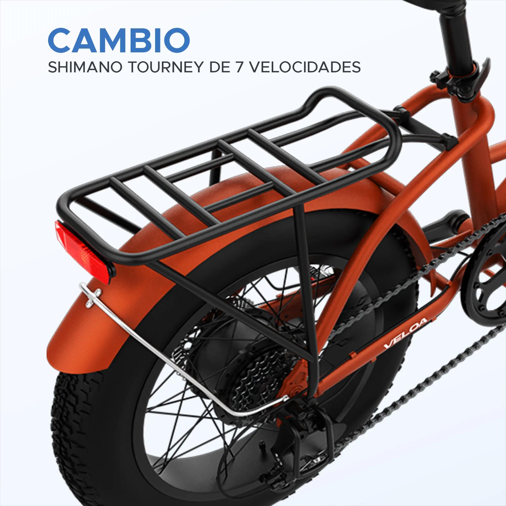 Bicicleta Elèctrica Plegable Fat Bike 20" Veloa 5/10
