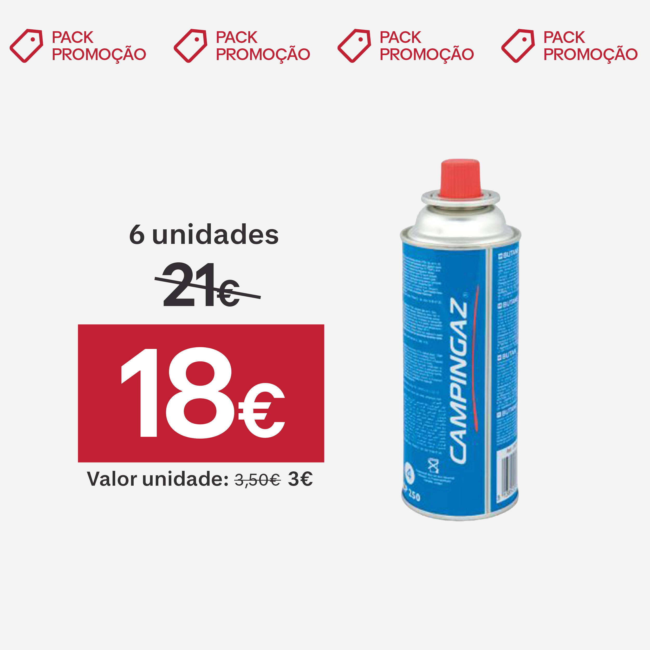 Cartucho de gás (220 gramas de isobutano) CP250 para fogareiro de campismo 2/3