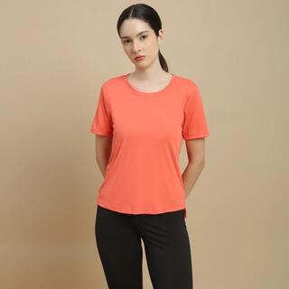 Women's Short-Sleeved Fitness T-Shirt - Pink