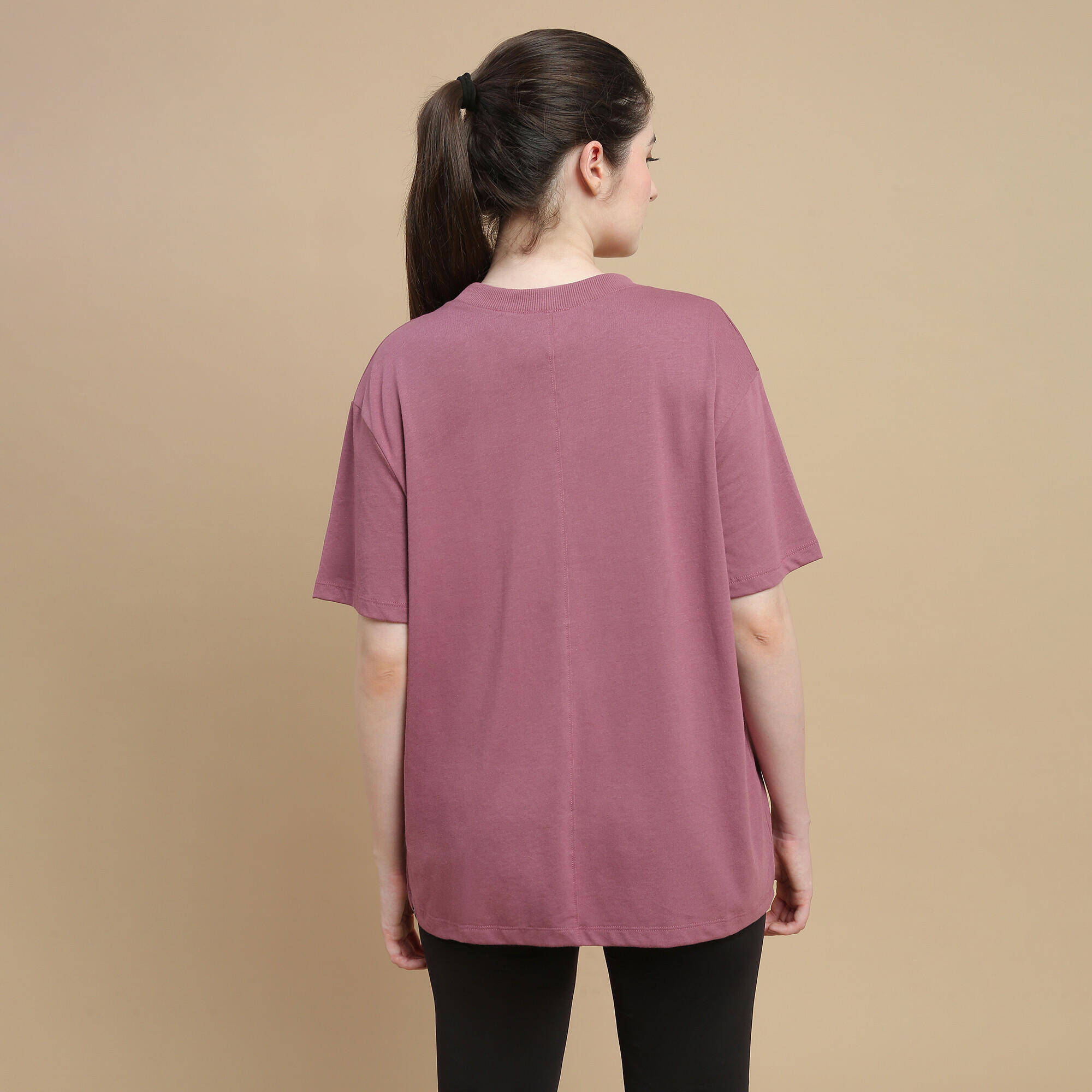 Women's Oversize Cotton T-Shirt - White -  4