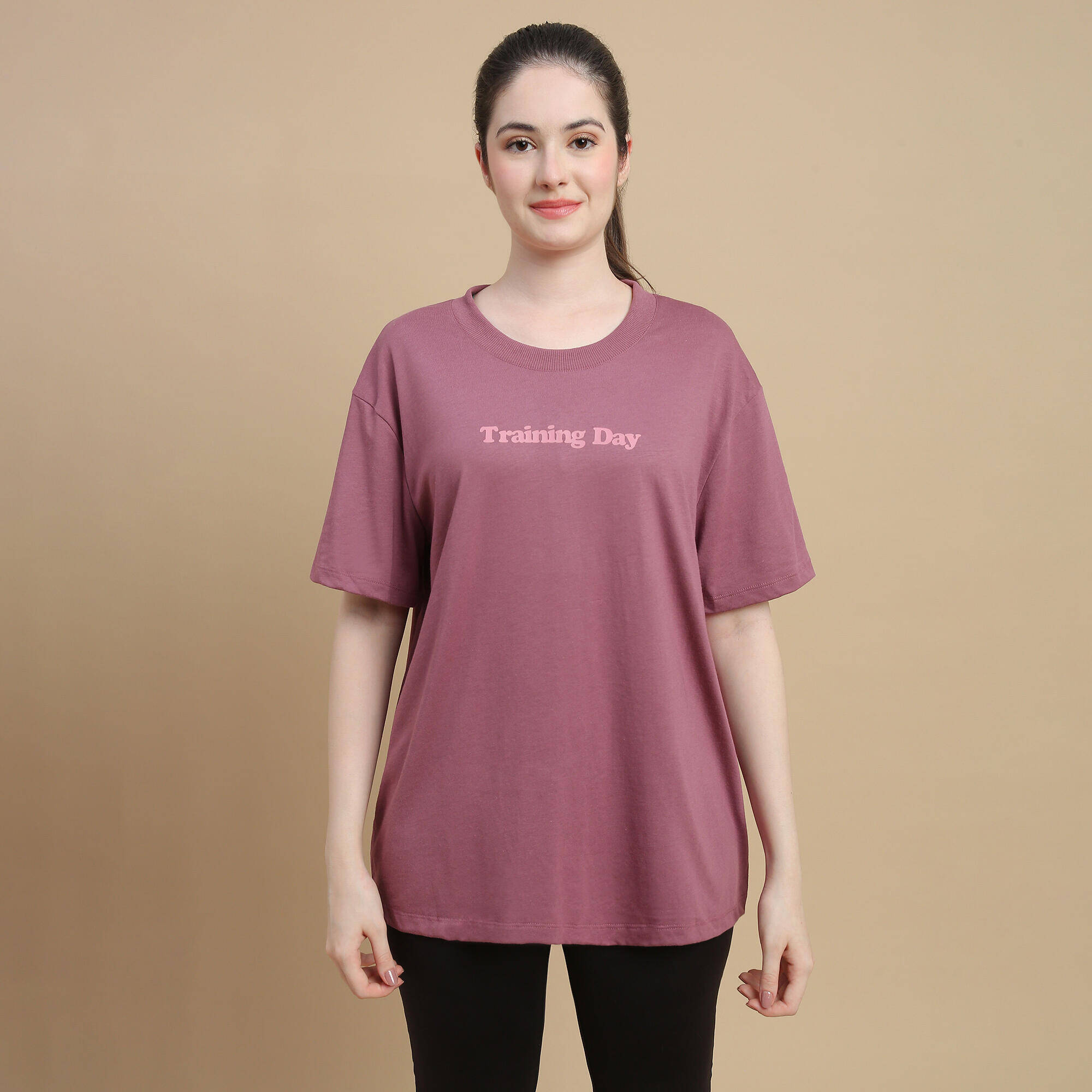 Women's Oversize Cotton T-Shirt - White -  1