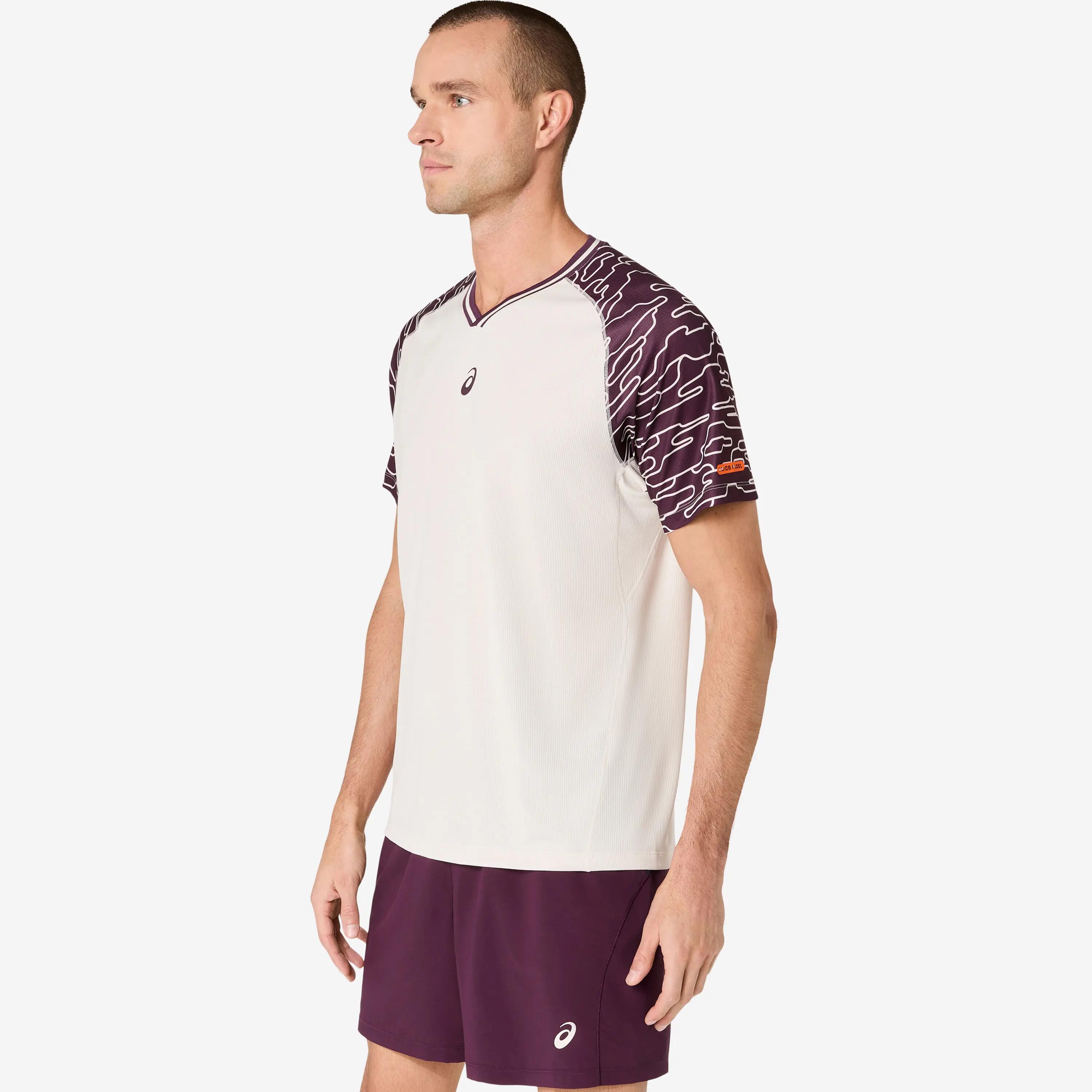 T-shirt à manches courtes et imprimé intégral ASICS Padel Court pour homme 6/7