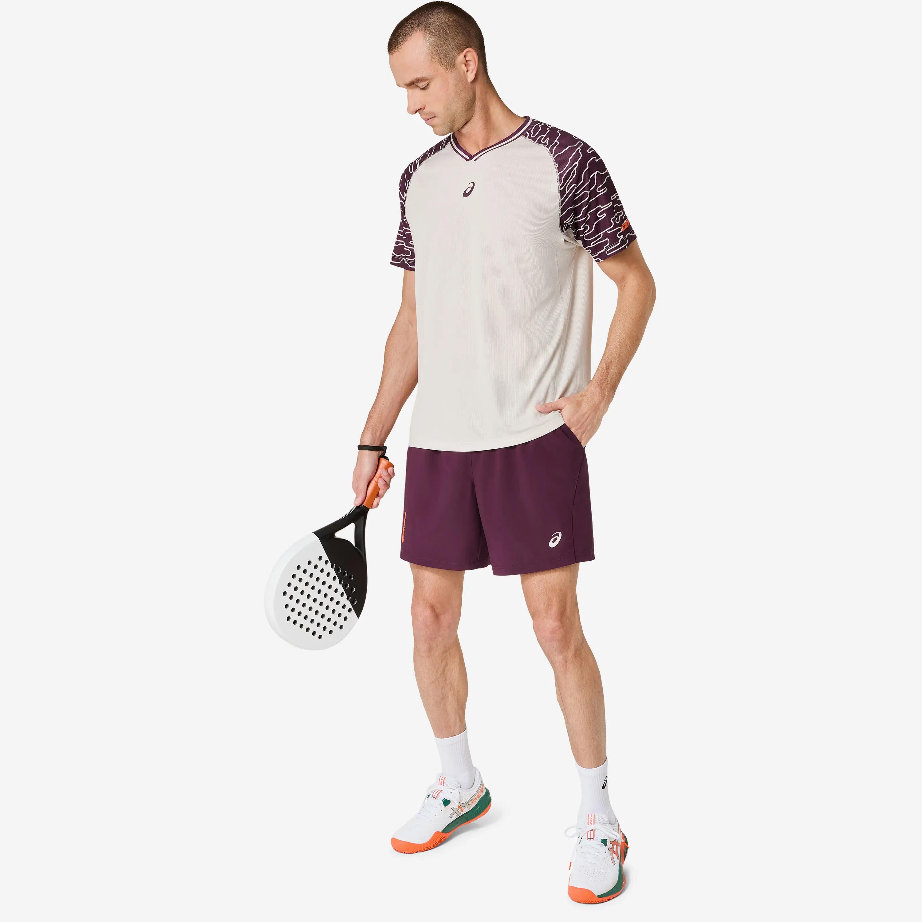 T-shirt à manches courtes et imprimé intégral ASICS Padel Court pour homme 5/7
