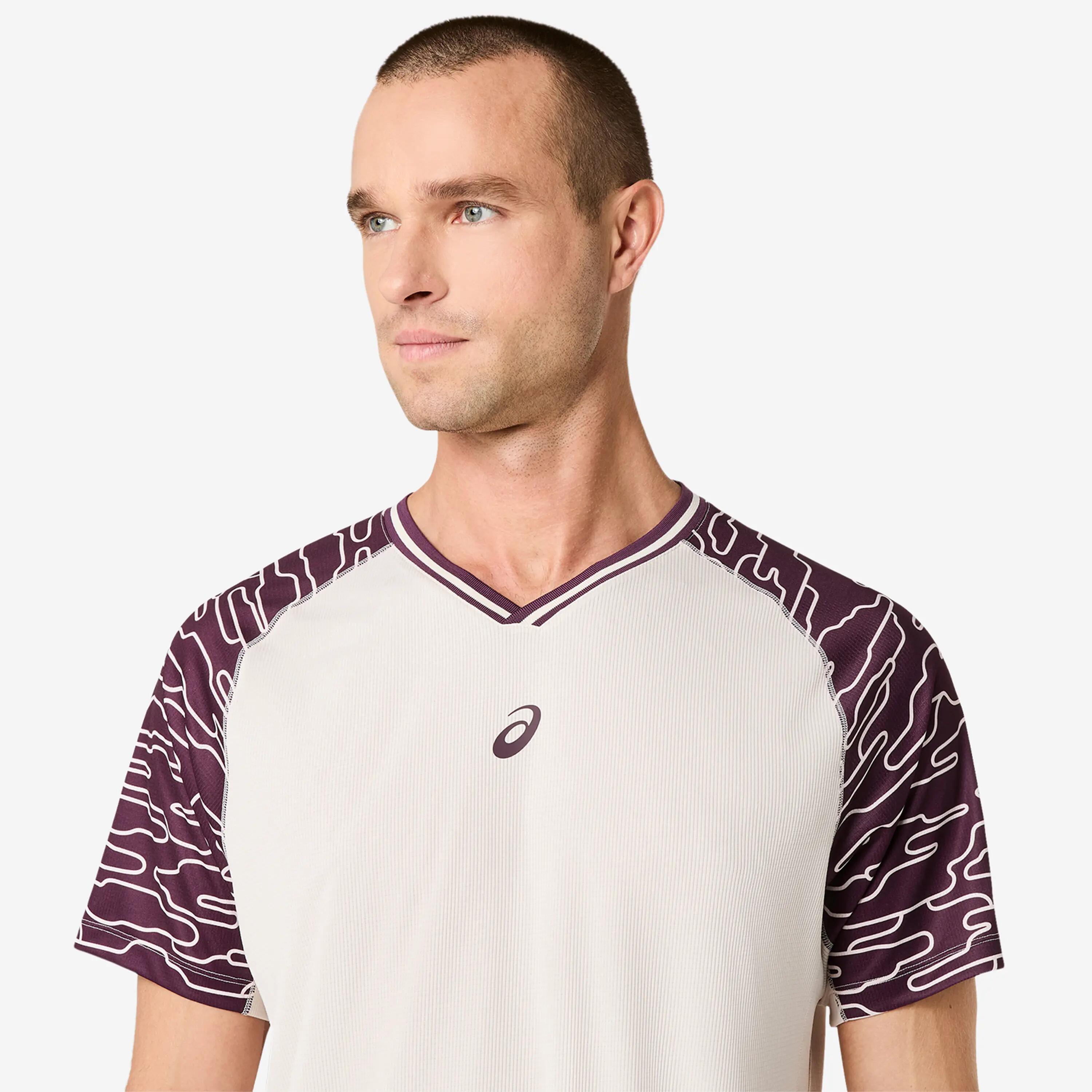 T-shirt à manches courtes et imprimé intégral ASICS Padel Court pour homme 3/7