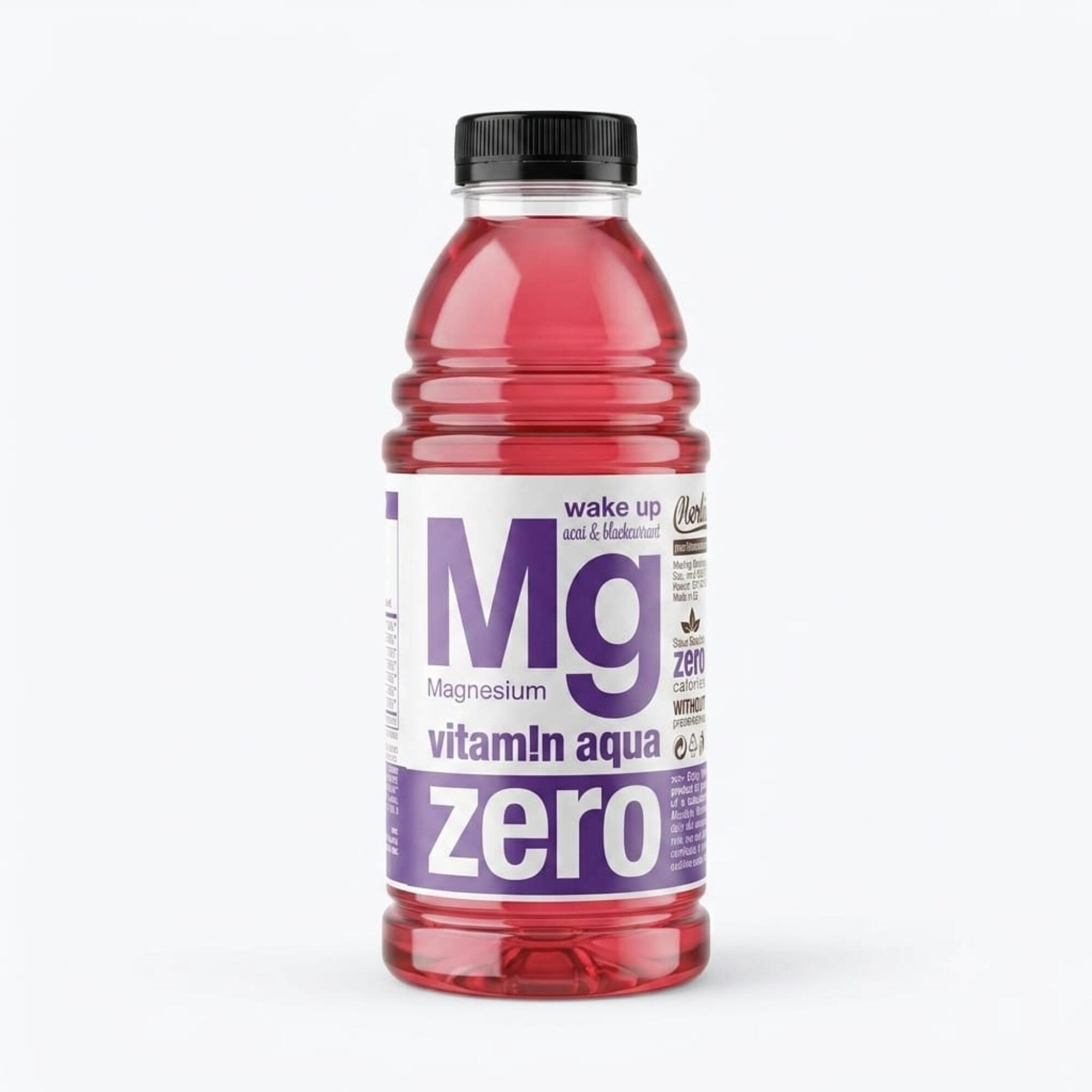 Băutură răcoritoare VITAMIN AQUA Mg ZERO acai și coacăze negre 600 ml