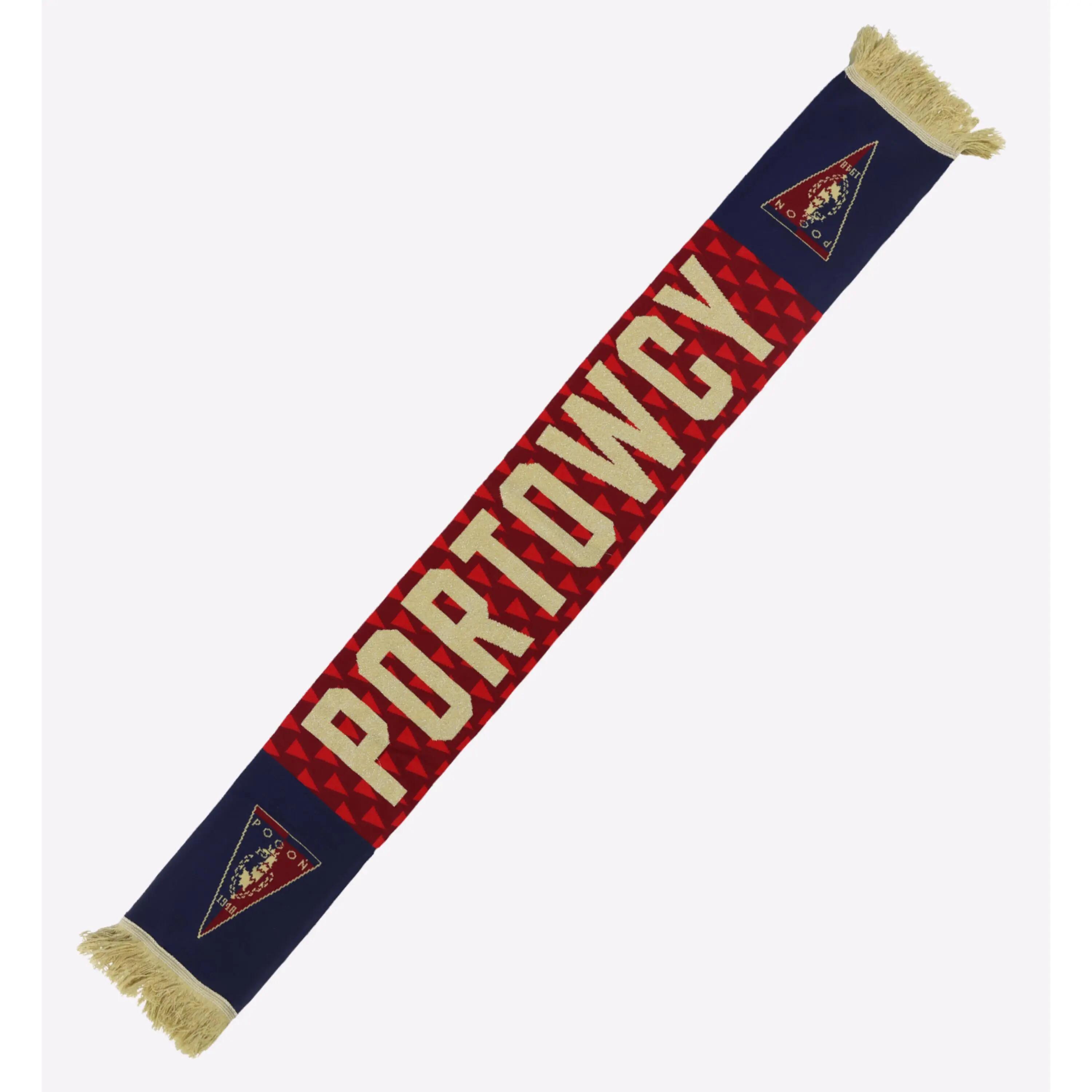 Szalik POGOŃ PORTOWCY granatowo-bordowy 26/27 2/2