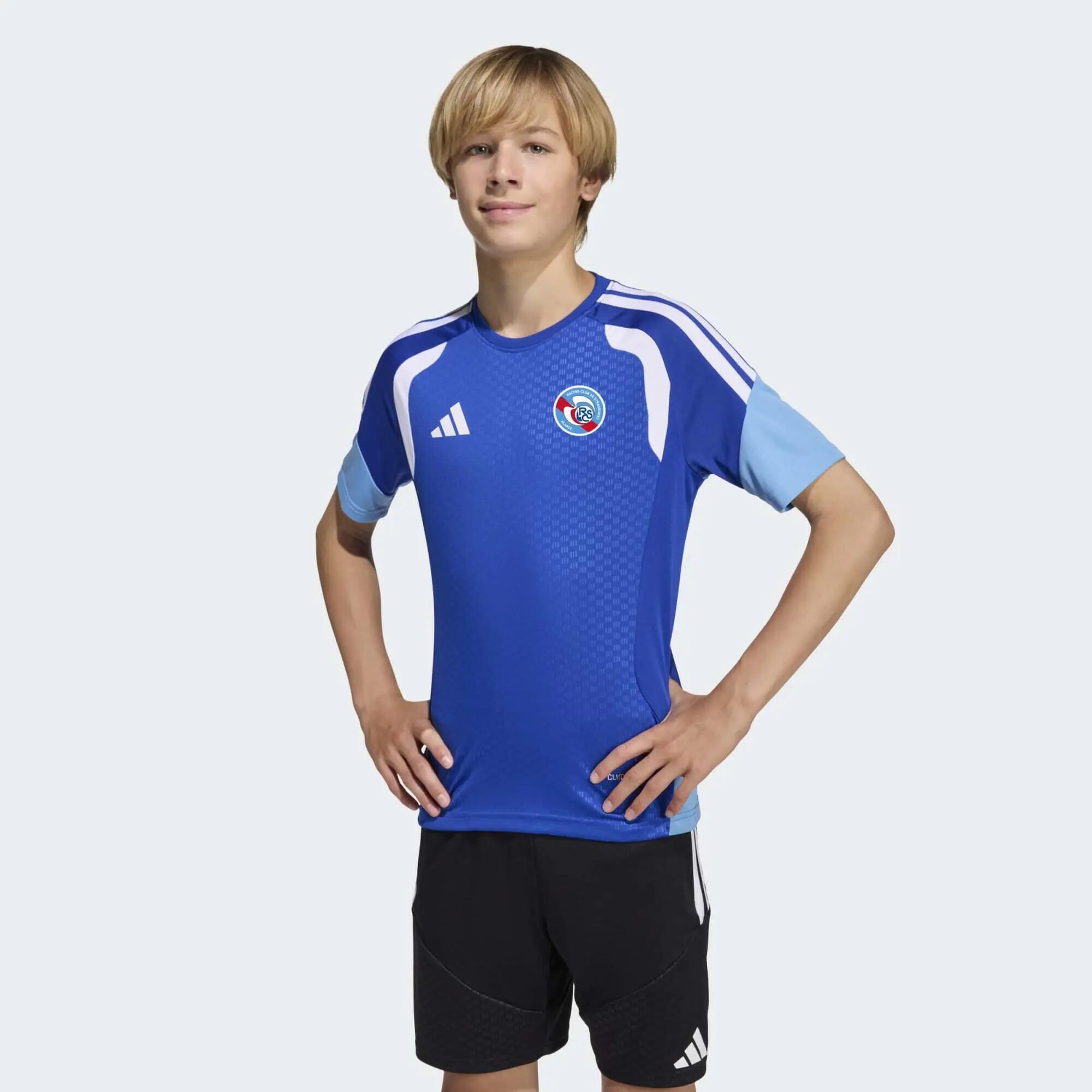 Maillot Entraînement RC Strasbourg Adidas Enfant Bleu Royal saison 2026/2027 6/9