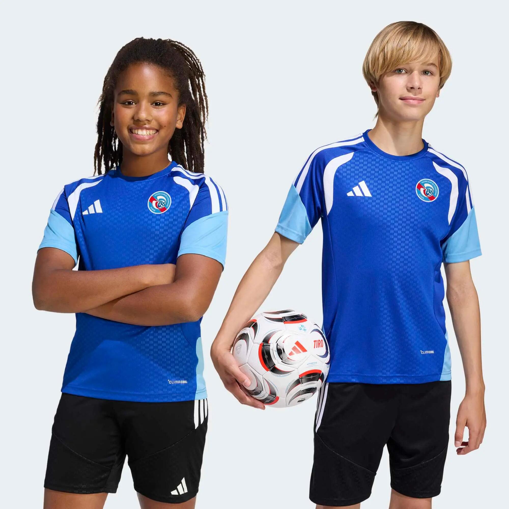 Maillot Entraînement RC Strasbourg Adidas Enfant Bleu Royal saison 2026/2027 8/9