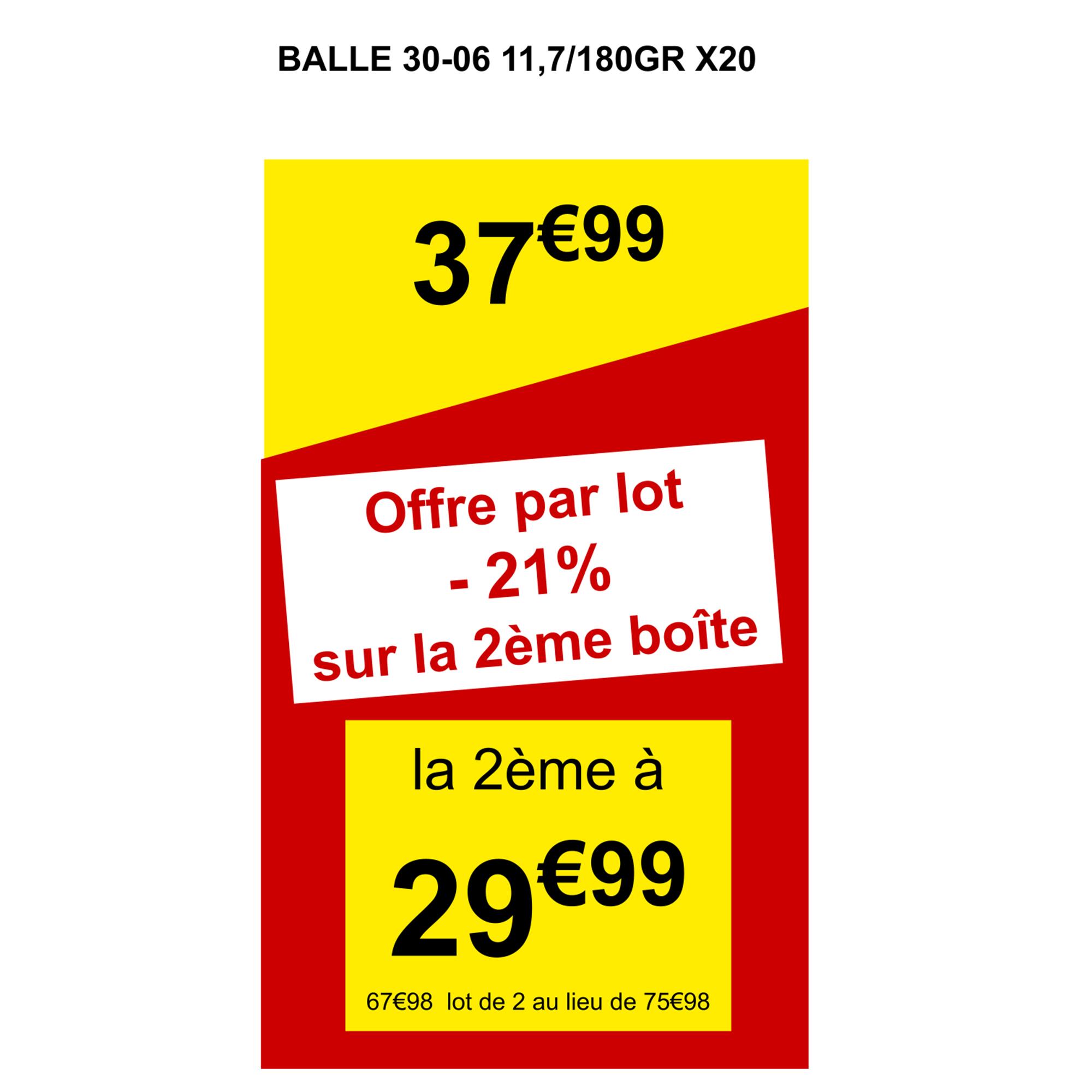 BALLE 30-06 11,7/180GRS 2/4