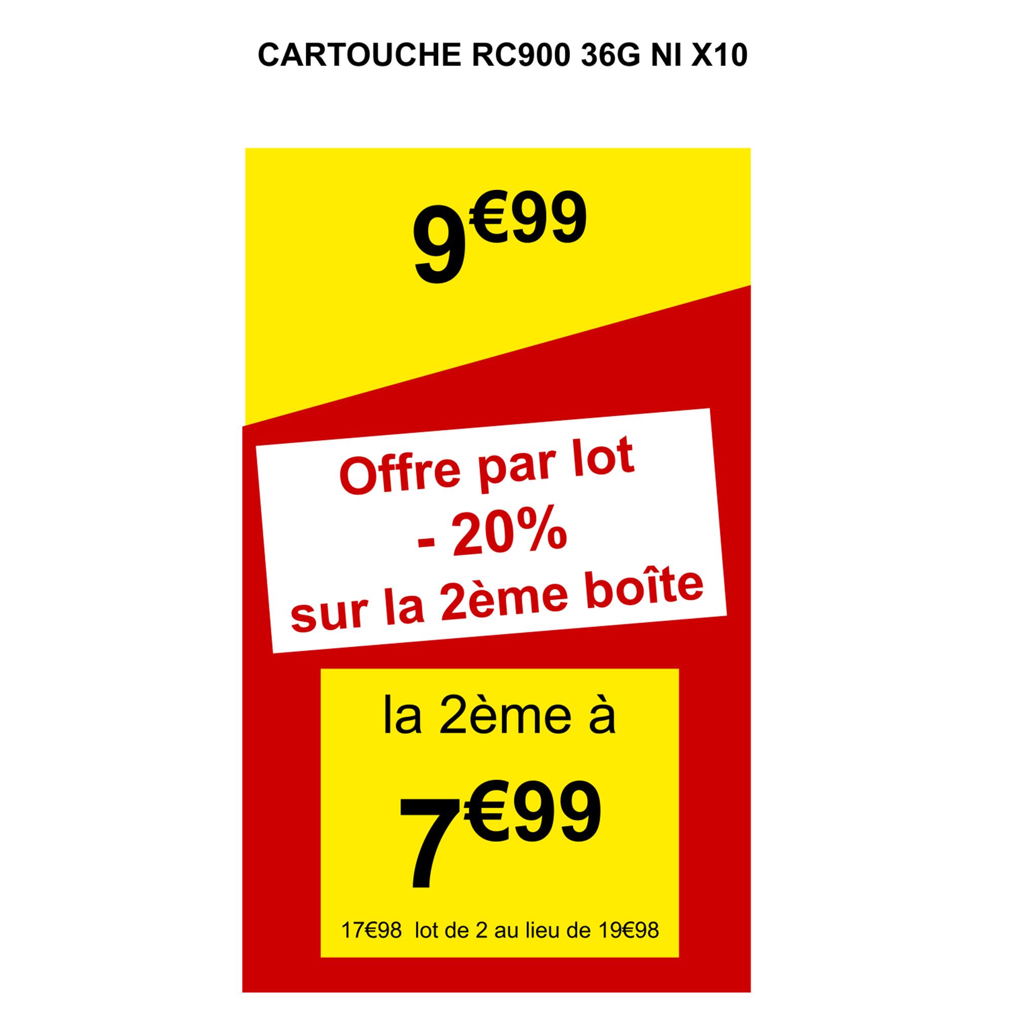 Cartouche 900 RC 36g NI plomb n°2 2/6