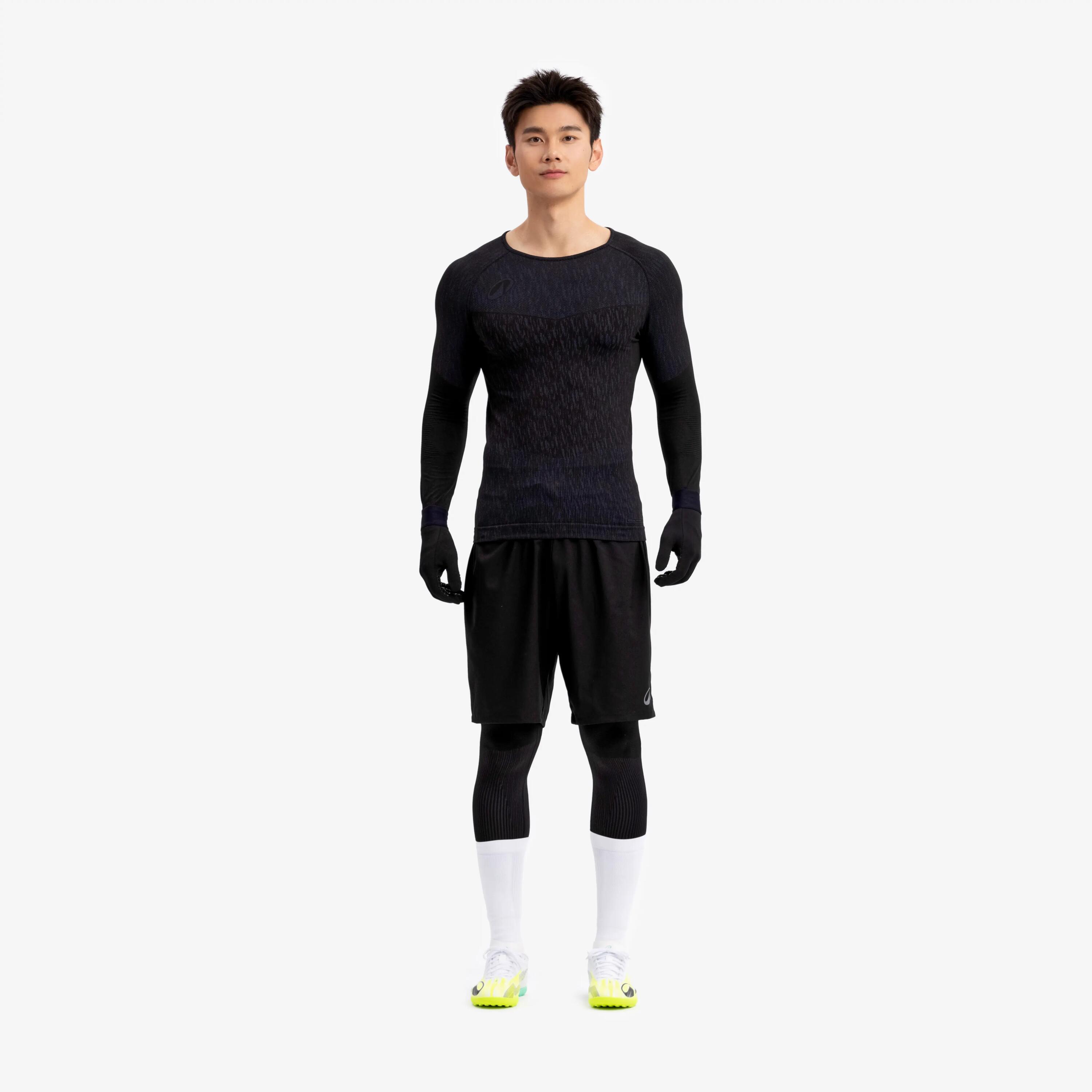 Yetişkin Futbol Eldiveni - Siyah - Keepdry Warm 6/8