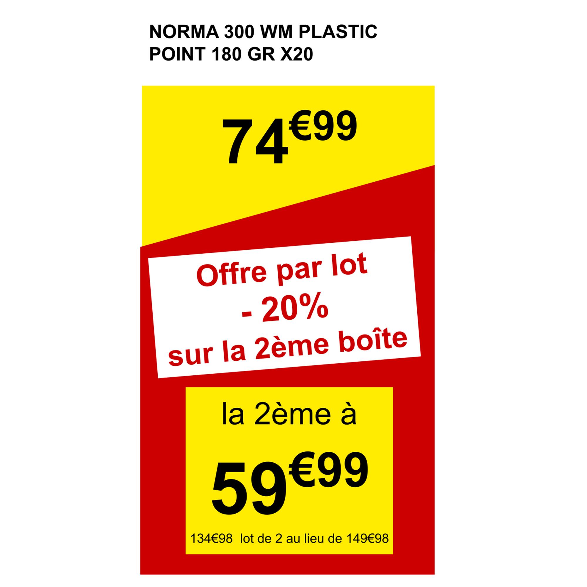 BALLES NORMA 300 WM Dual Core 180 grains X20 2/4