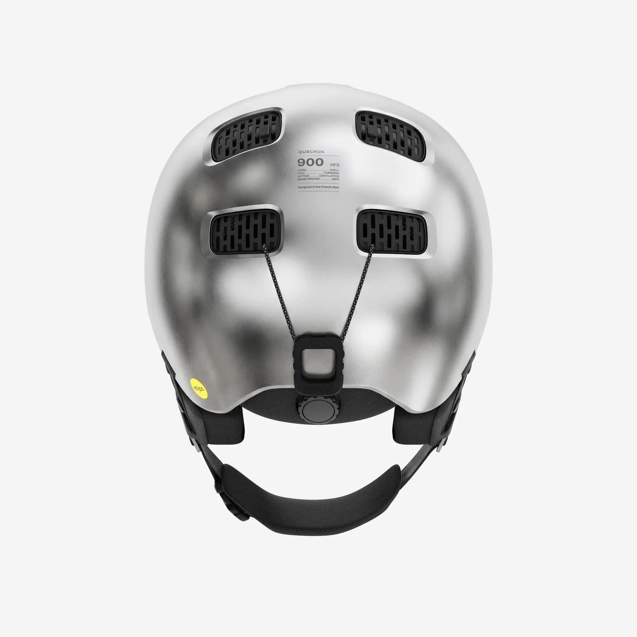 Casco esquí y snowboard adulto y niños - FS 900 plateado  4/8