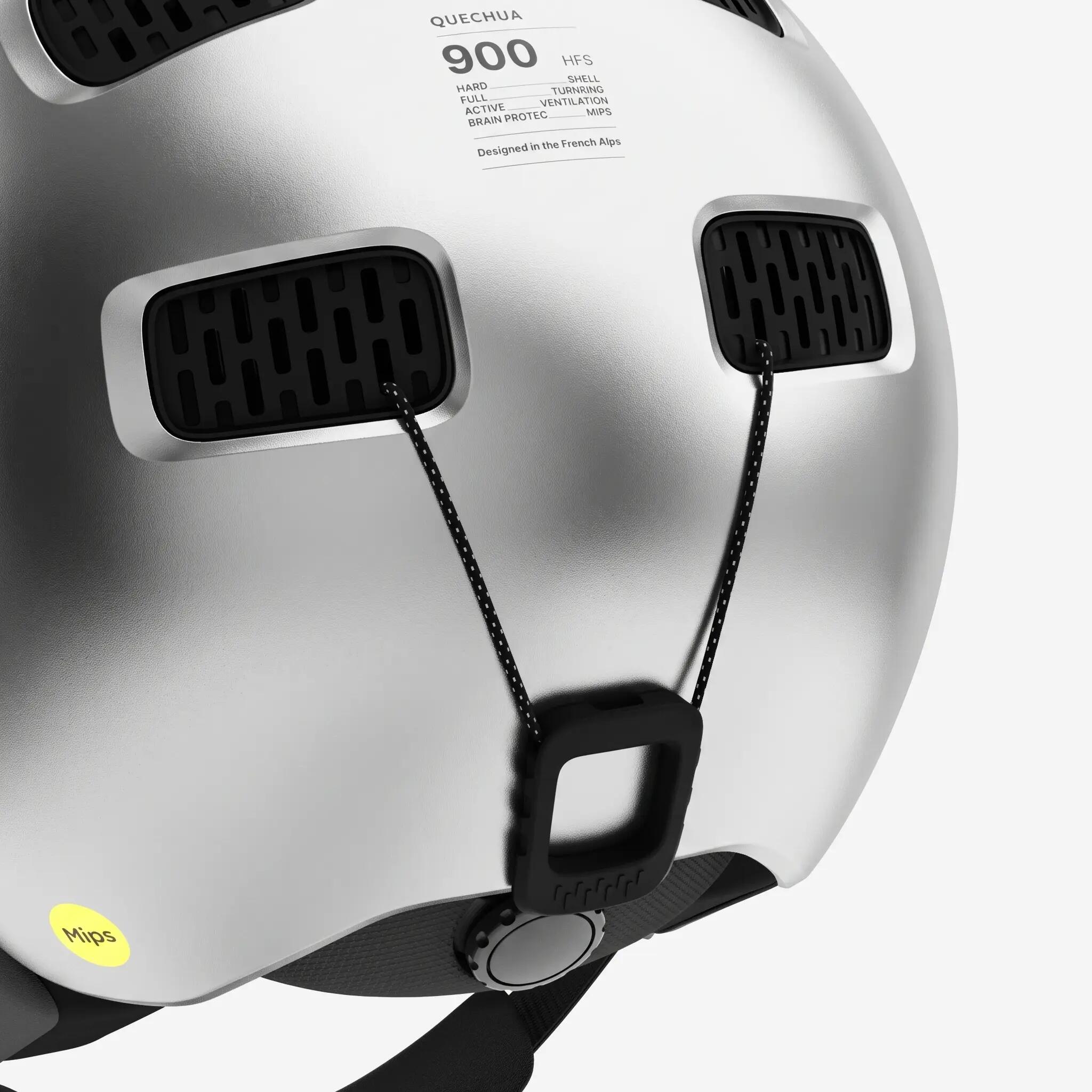 Casco esquí y snowboard adulto y niños - FS 900 plateado  5/8