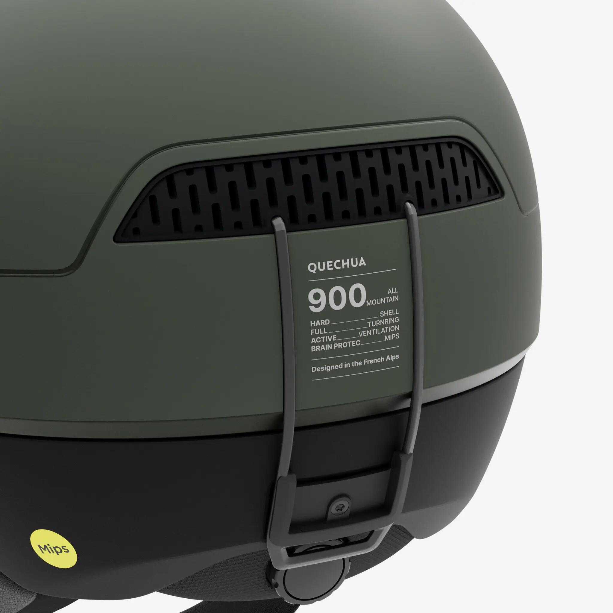 Capacete de ski all moutain VISOR + adulto, AM900 MIPS verde urbano 6/8