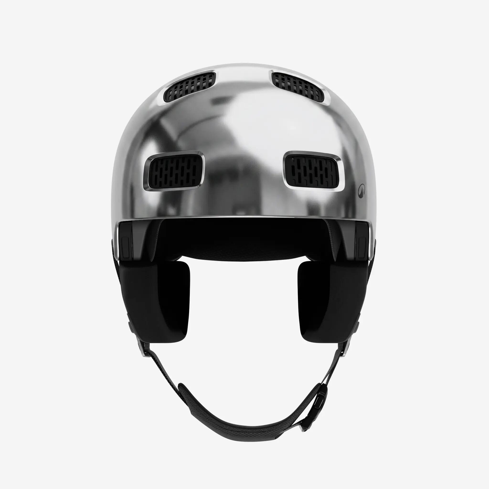Casco esquí y snowboard adulto y niños - FS 900 plateado  3/8