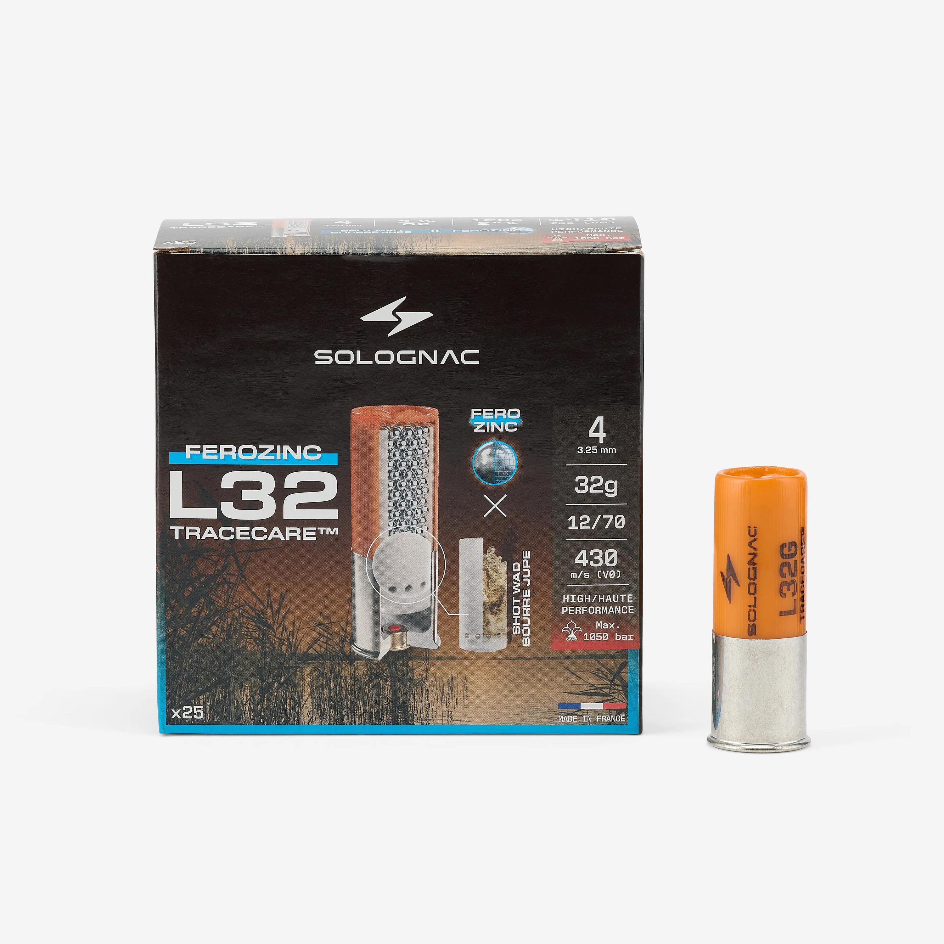 Cartouche l900 32g bd cal12/70 bille ferozinc n°4 x25 2/5