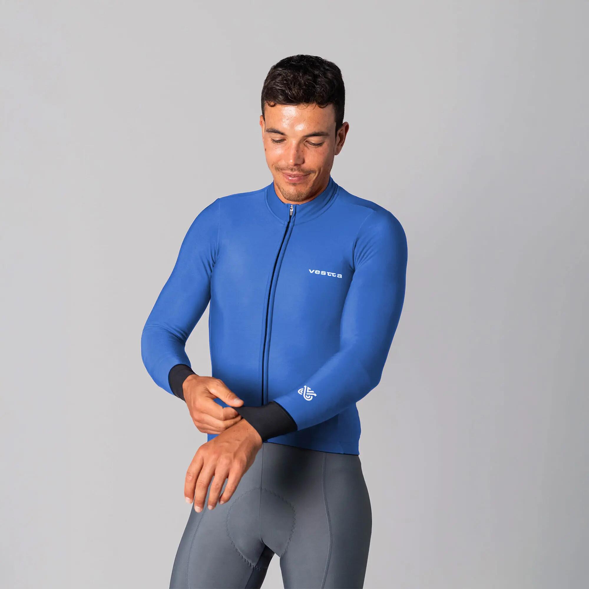 Maillot ciclismo manga larga Vestta Pro azul 3/5
