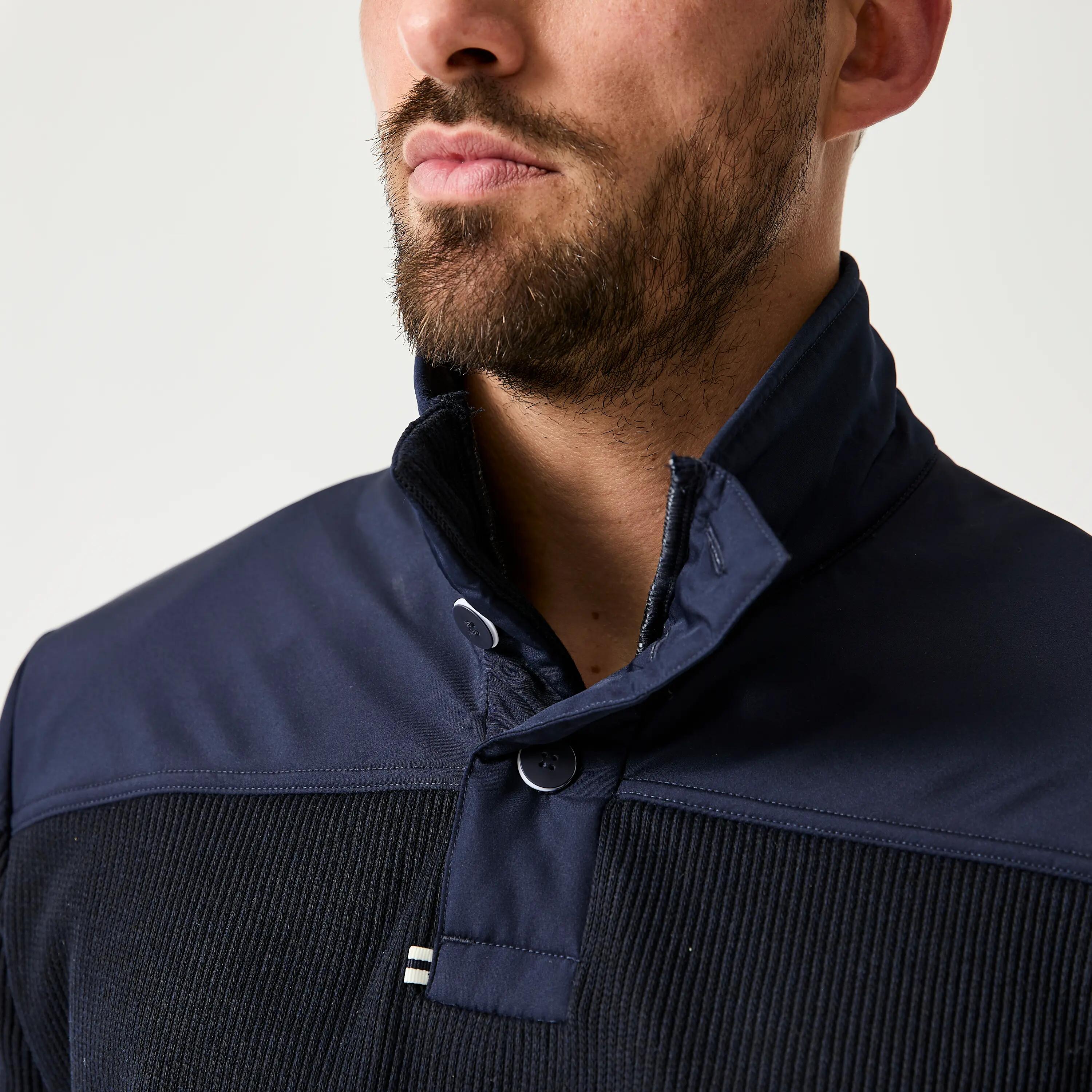 Pull marin de voile homme, 100 bleu marine 4/7