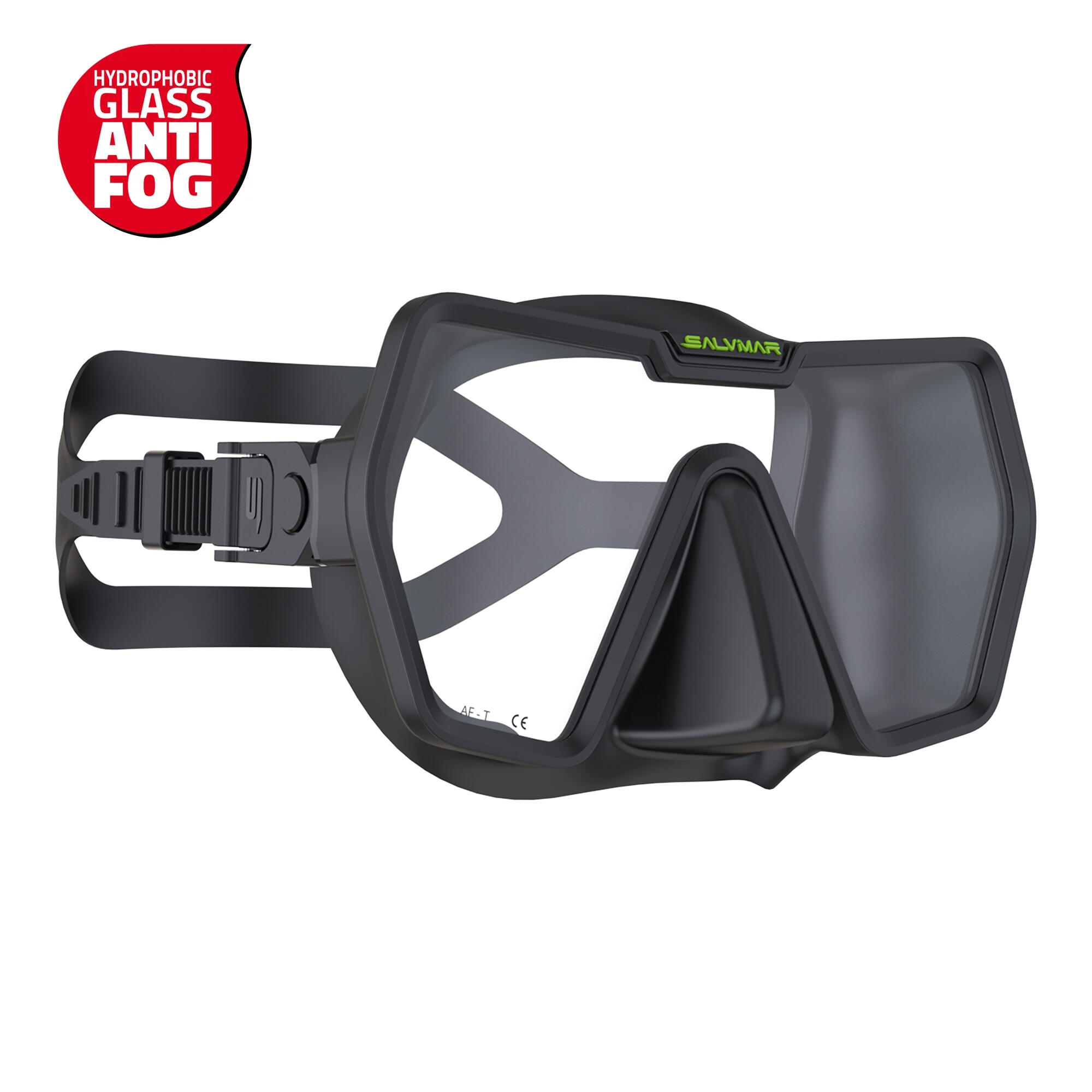 Maschera anti fog Salvimar Drake nera 2/3