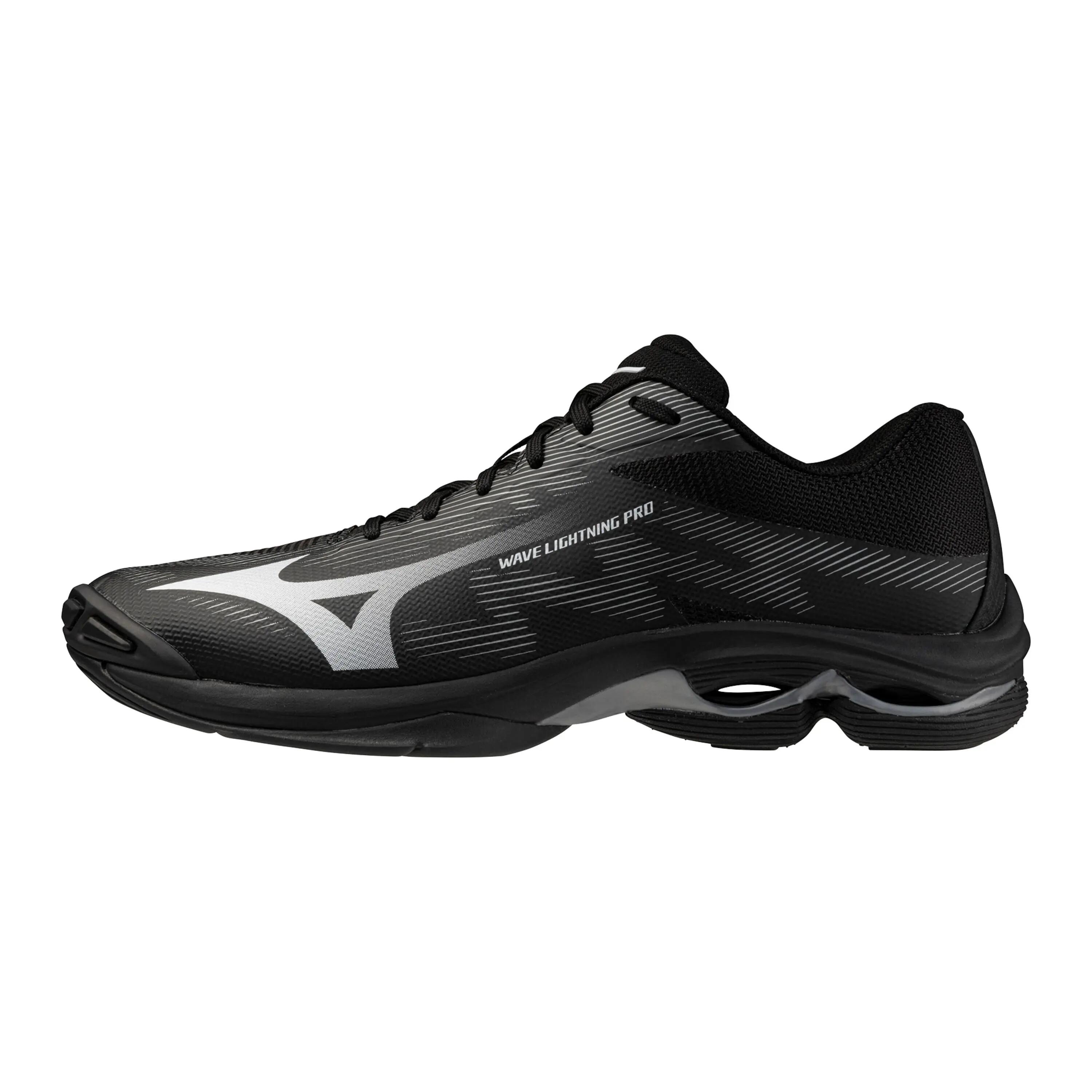 Buty do siatkówki męskie WAVE LIGHTNING PRO / Black/White/Ultimate Gray 2/6