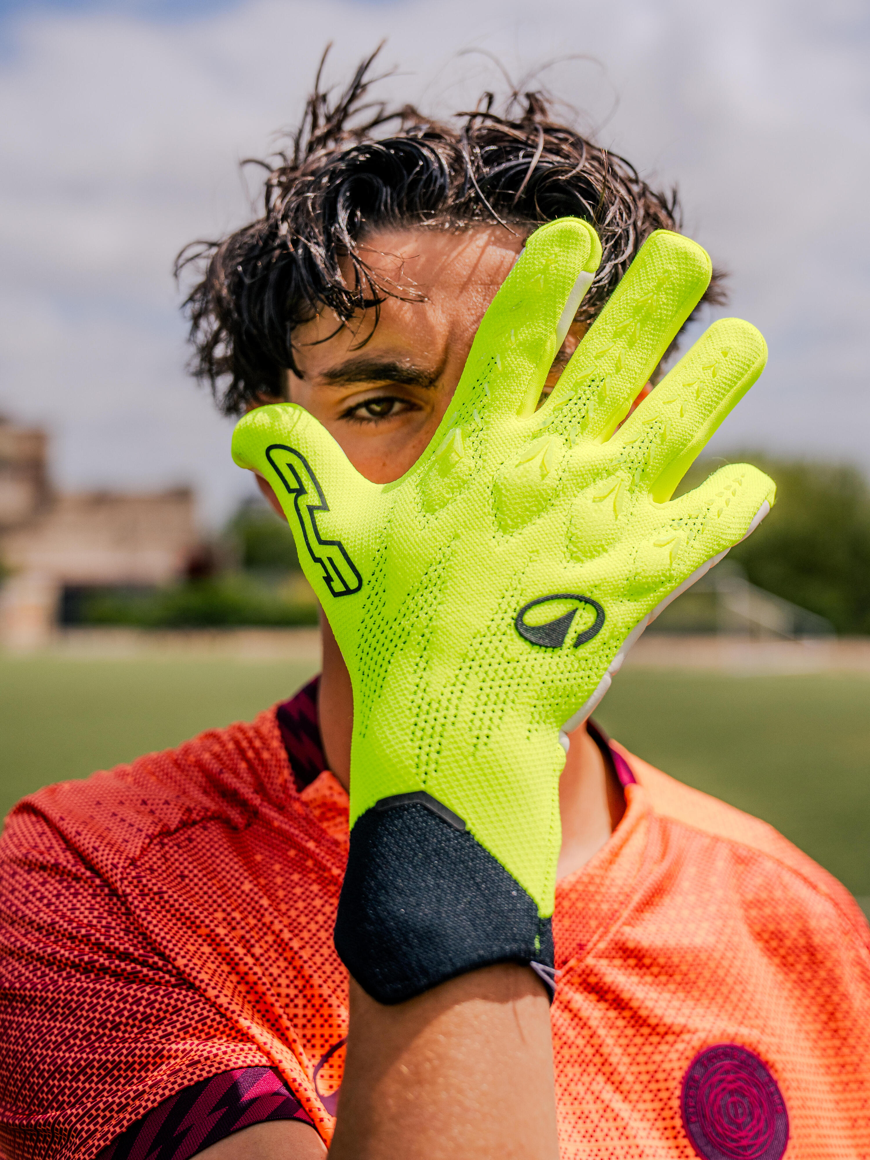 GANT DE GARDIEN DE BUT DE FOOTBALL ADULTE CLR PRO STRAPLESS JAUNE 4/5