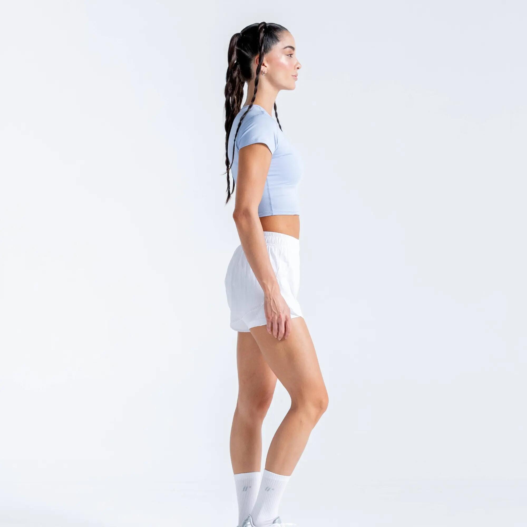 Crop Top Chill deportivo para Mujer Racketball - Azul 3/6