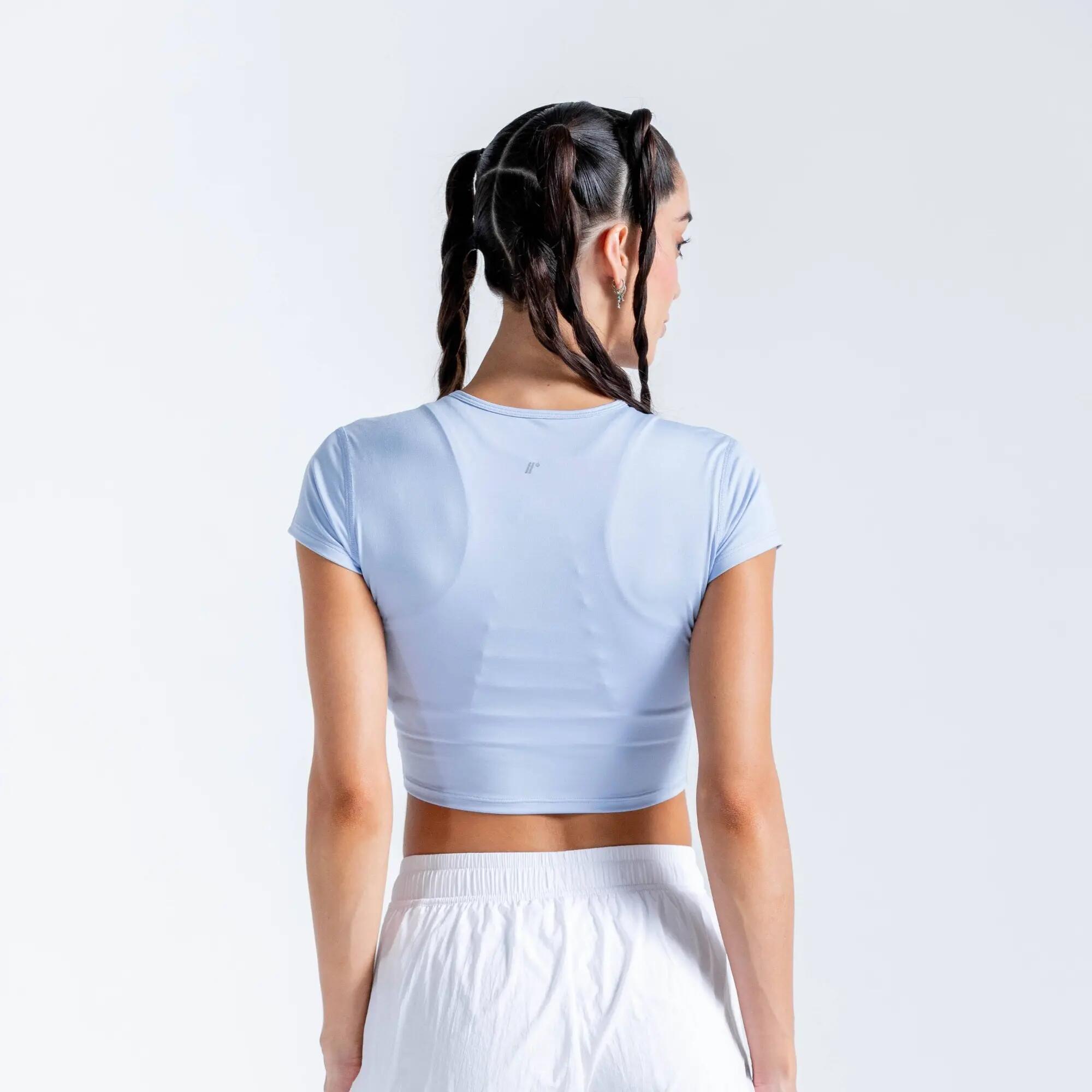 Crop Top Chill deportivo para Mujer Racketball - Azul 4/6