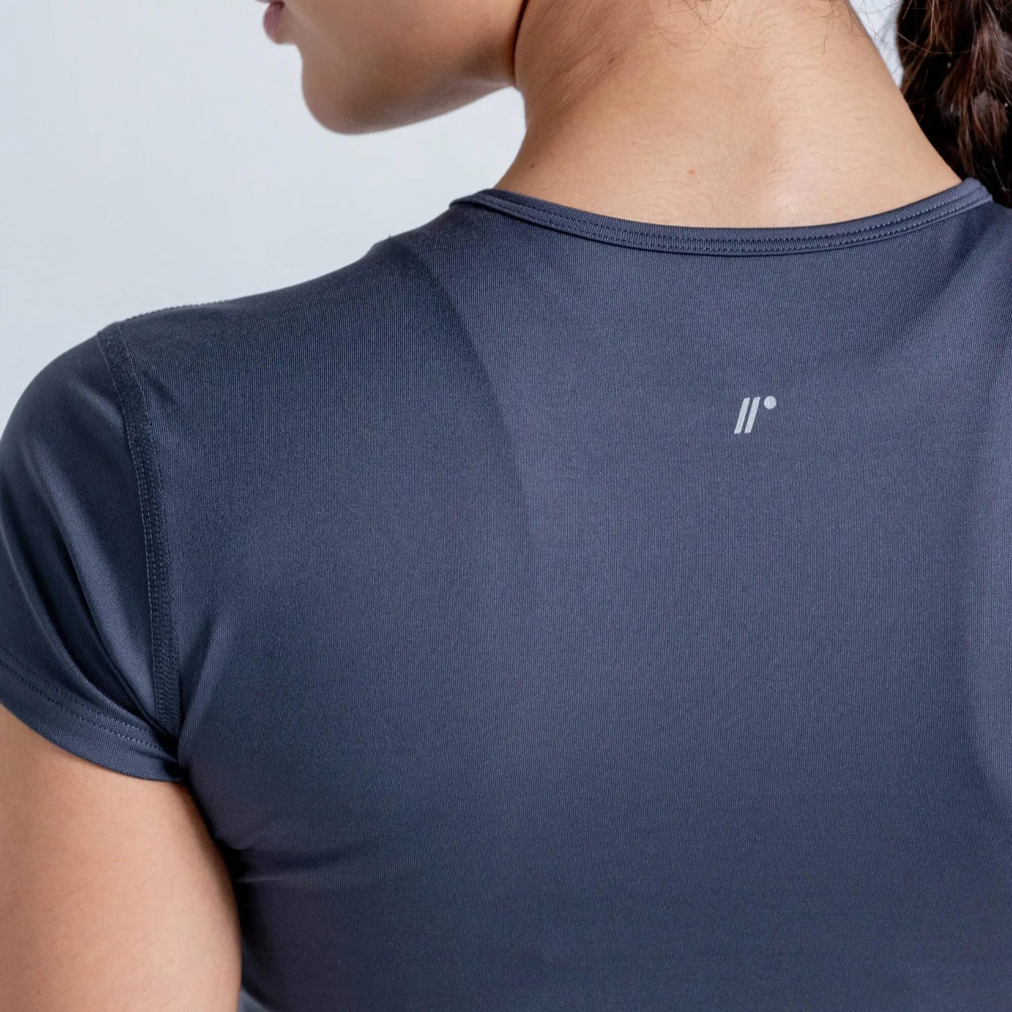Crop Top deportivo para Mujer Chill Racketball - Gris 7/7