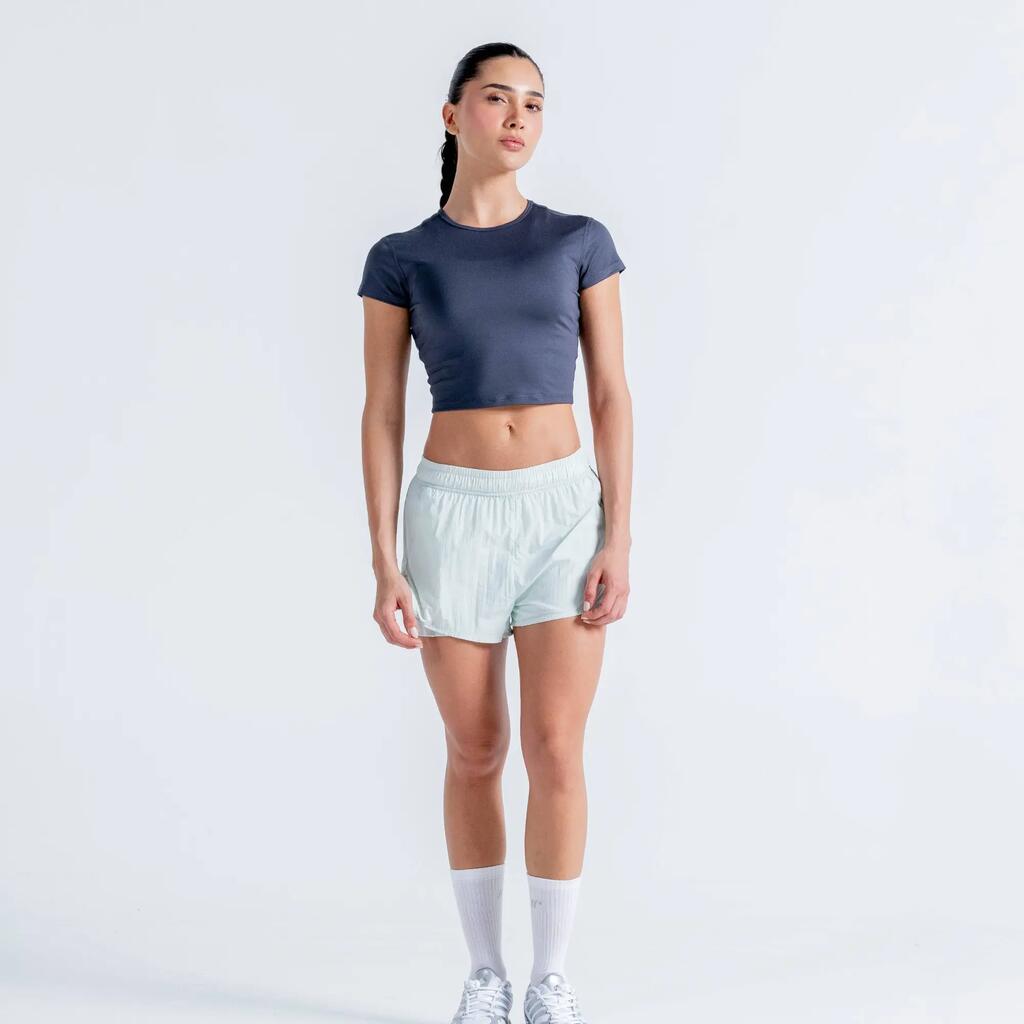 Crop Top deportivo para Mujer Chill Racketball - Gris